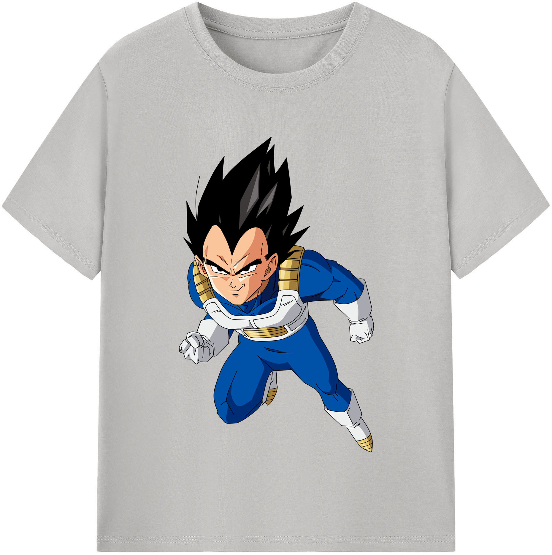 （画像用） ドラゴンボール ベジータ四世（Bejīta Yonsei）DRAGON BALL Vegeta IV 綿100％半袖Tシャツ（フロントプリント）