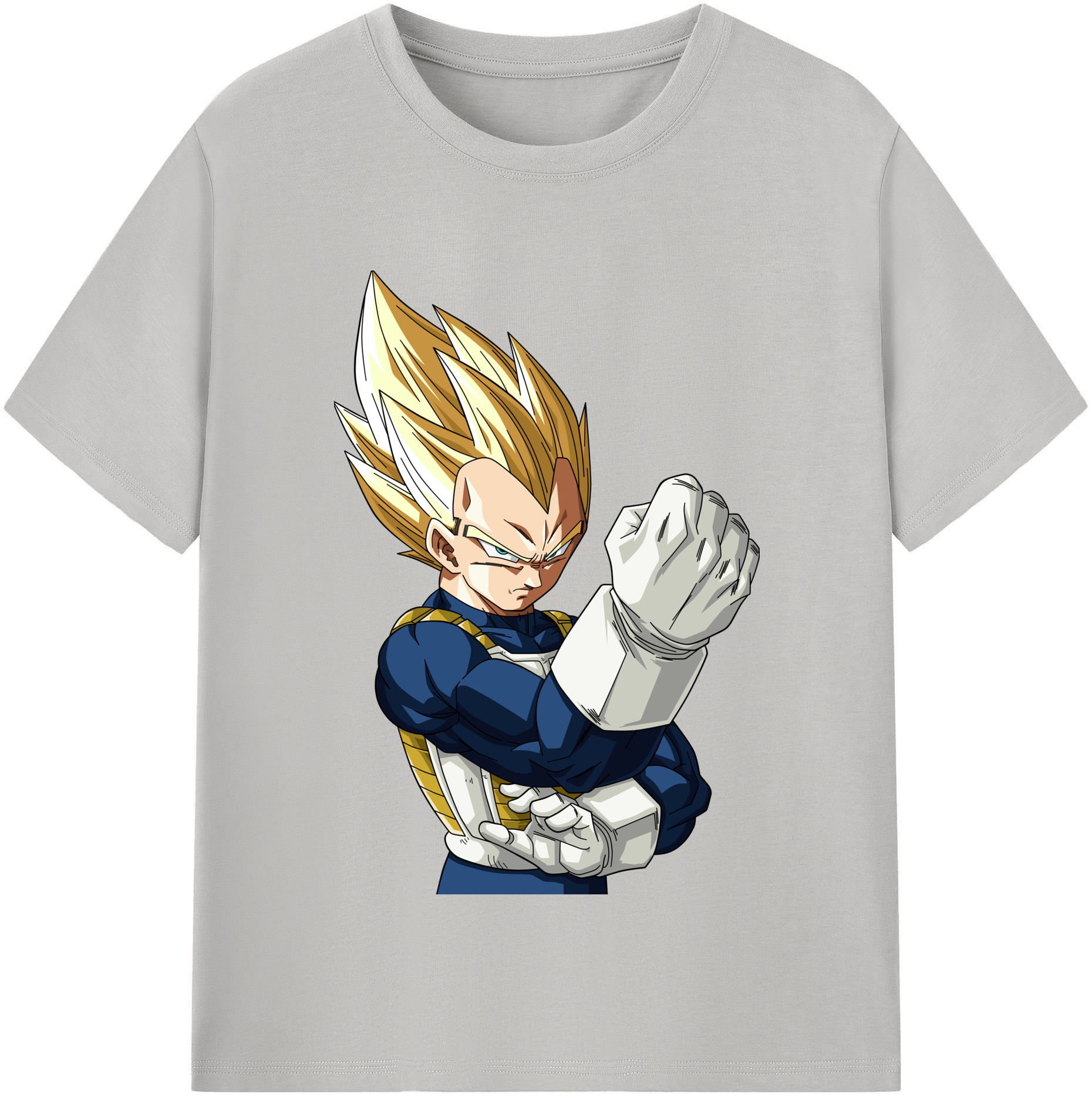 （画像用） ドラゴンボール ベジータ四世（Bejīta Yonsei）DRAGON BALL Vegeta IV 綿100％半袖Tシャツ（フロントプリント）