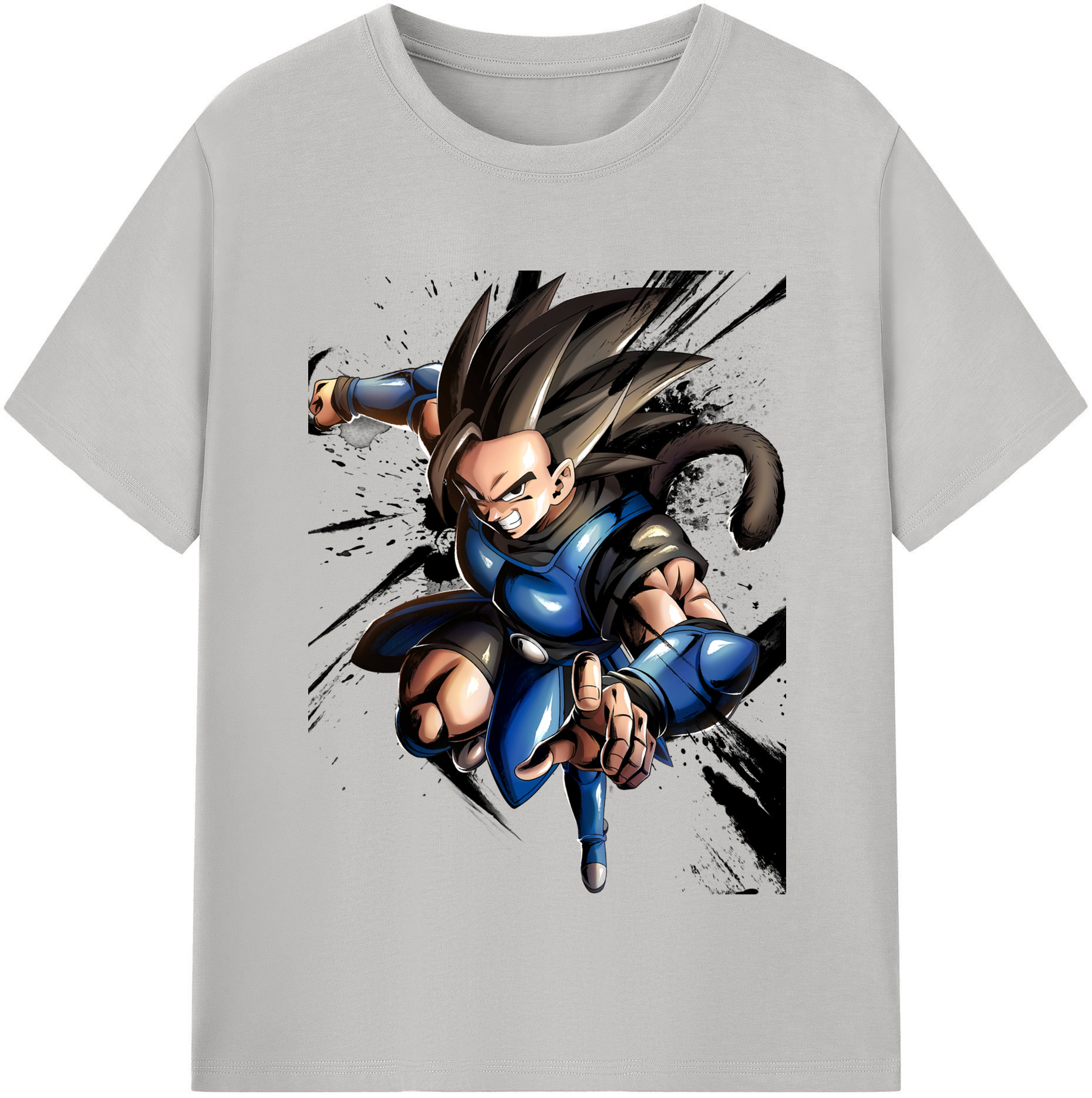 （画像用） ドラゴンボール ベジータ四世（Bejīta Yonsei）DRAGON BALL Vegeta IV 綿100％半袖Tシャツ（フロントプリント）