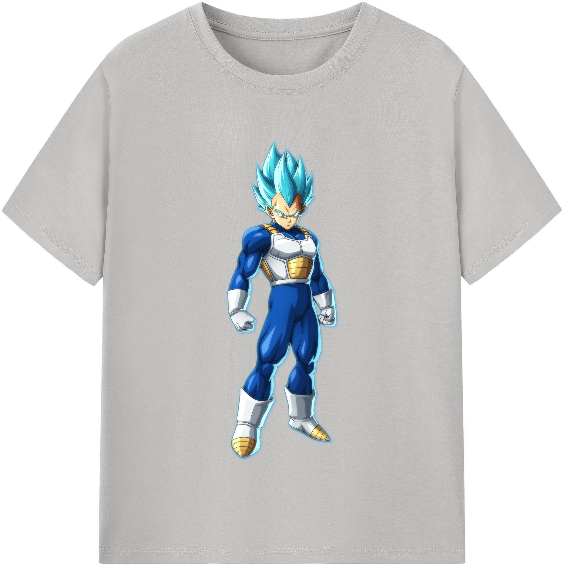 （画像用） ドラゴンボール ベジータ四世（Bejīta Yonsei）DRAGON BALL Vegeta IV 綿100％半袖Tシャツ（フロントプリント）