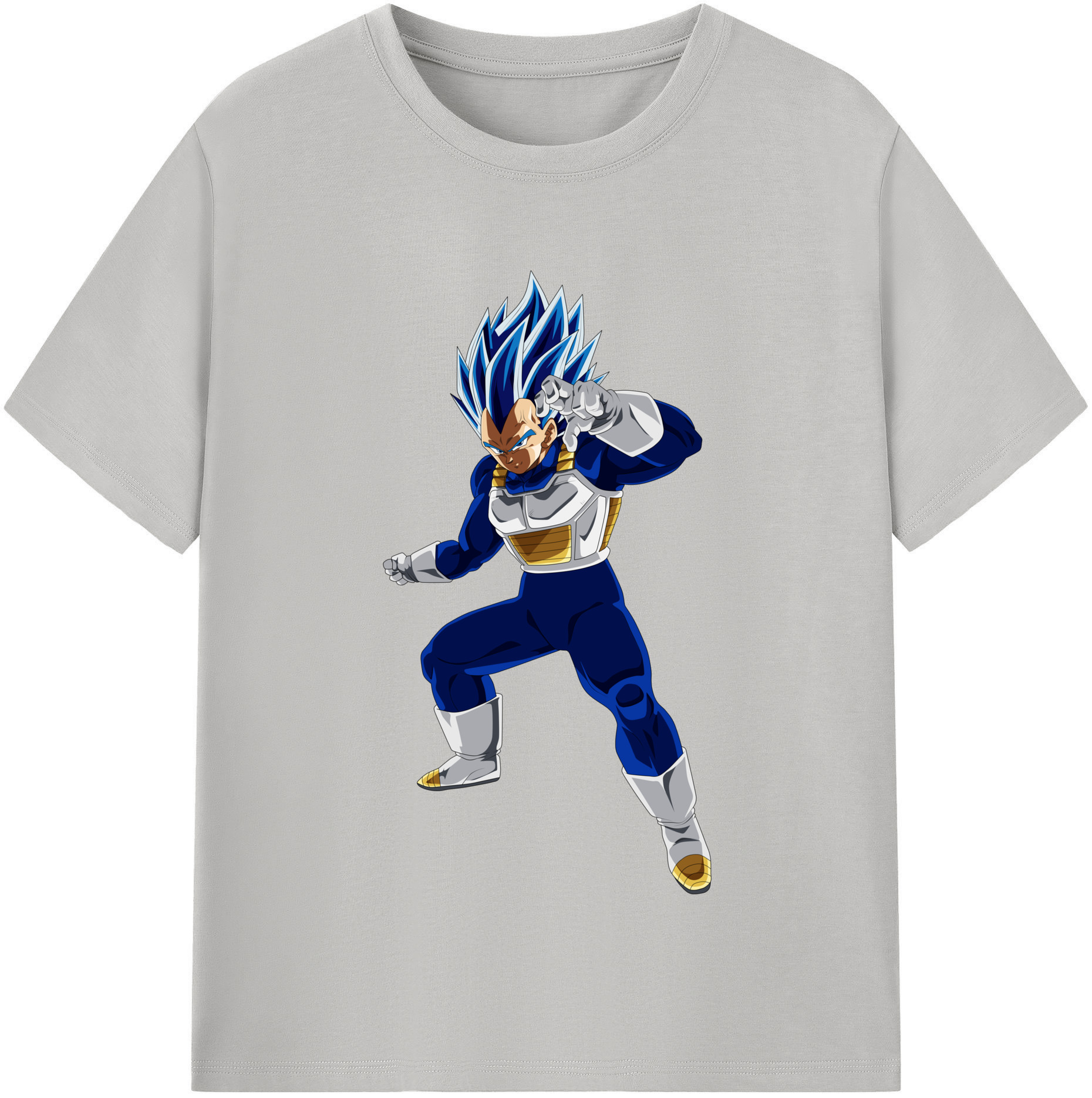 （画像用） ドラゴンボール ベジータ四世（Bejīta Yonsei）DRAGON BALL Vegeta IV 綿100％半袖Tシャツ（フロントプリント）