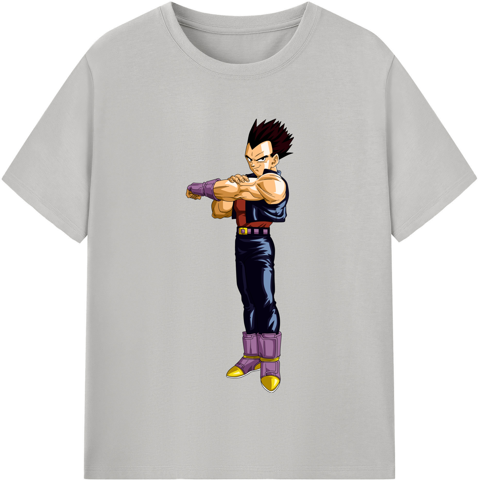 （画像用） ドラゴンボール ベジータ四世（Bejīta Yonsei）DRAGON BALL Vegeta IV 綿100％半袖Tシャツ（フロントプリント）
