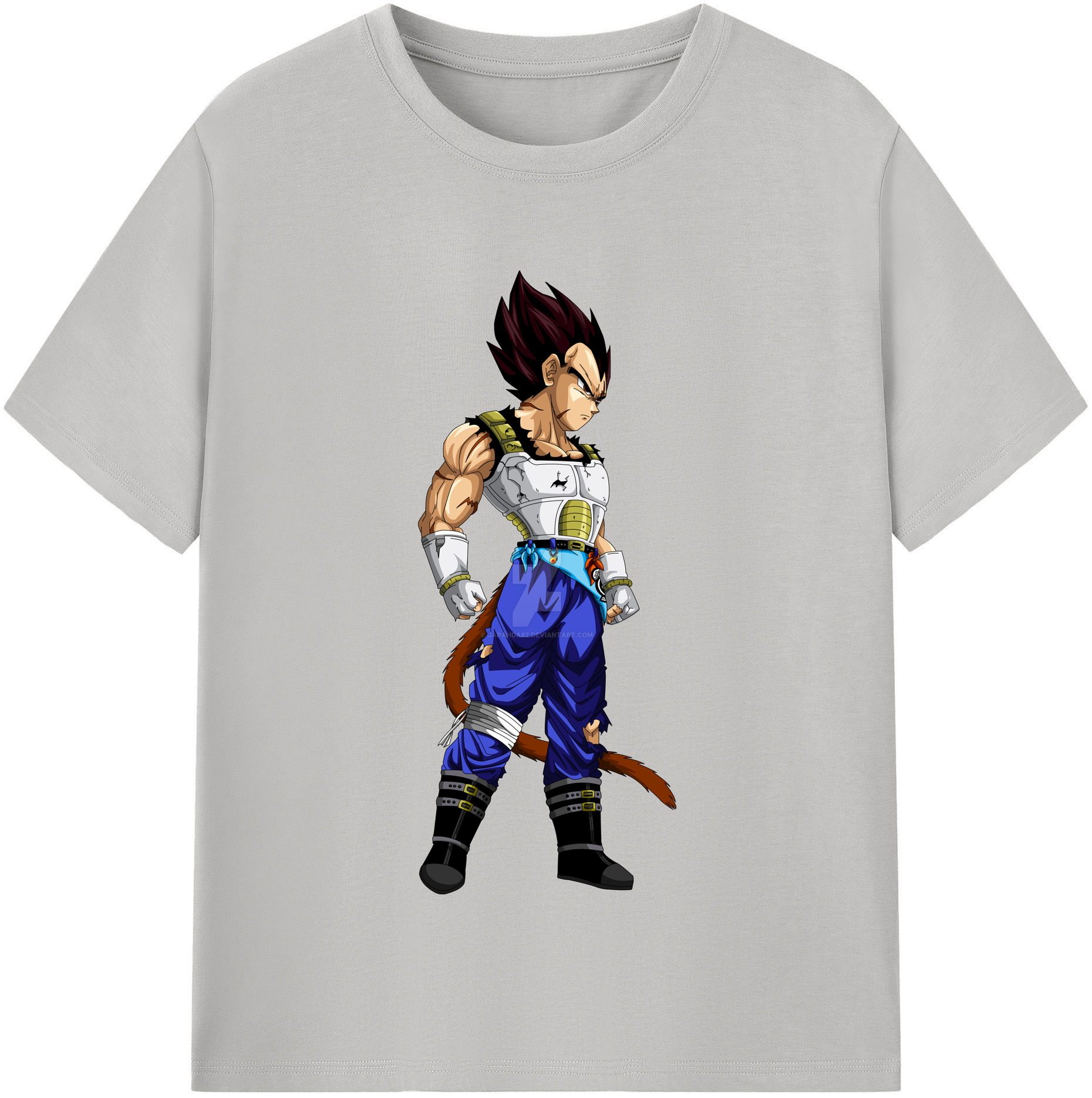 （画像用） ドラゴンボール ベジータ四世（Bejīta Yonsei）DRAGON BALL Vegeta IV 綿100％半袖Tシャツ（フロントプリント）