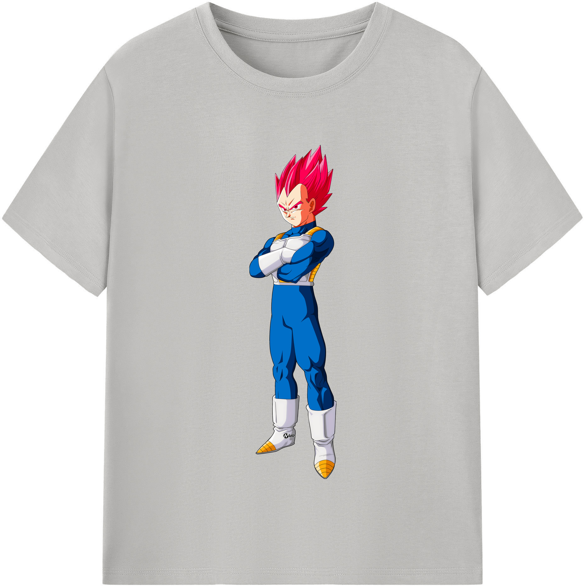 （画像用） ドラゴンボール ベジータ四世（Bejīta Yonsei）DRAGON BALL Vegeta IV 綿100％半袖Tシャツ（フロントプリント）