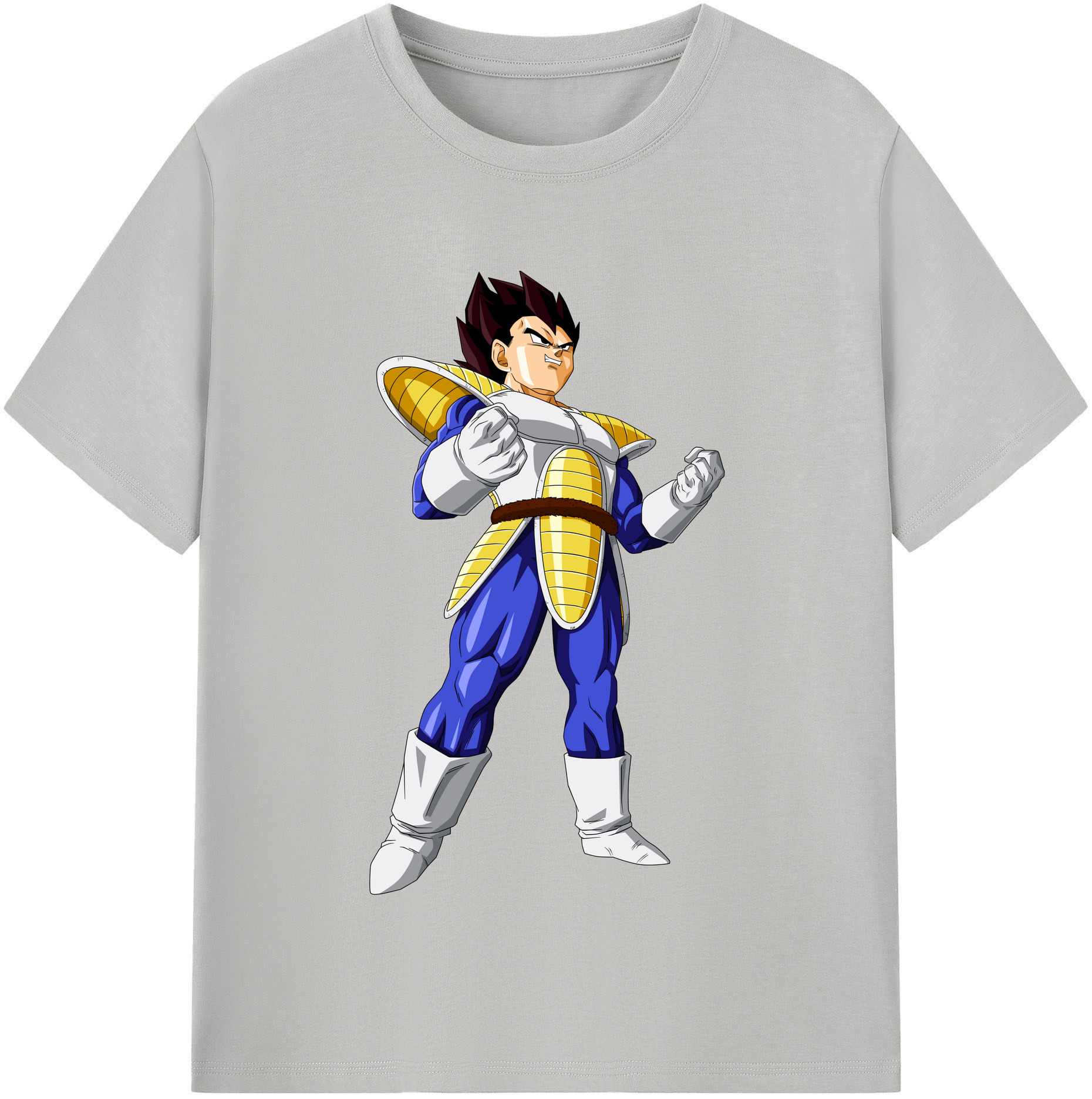 （画像用） ドラゴンボール ベジータ四世（Bejīta Yonsei）DRAGON BALL Vegeta IV 綿100％半袖Tシャツ（フロントプリント）