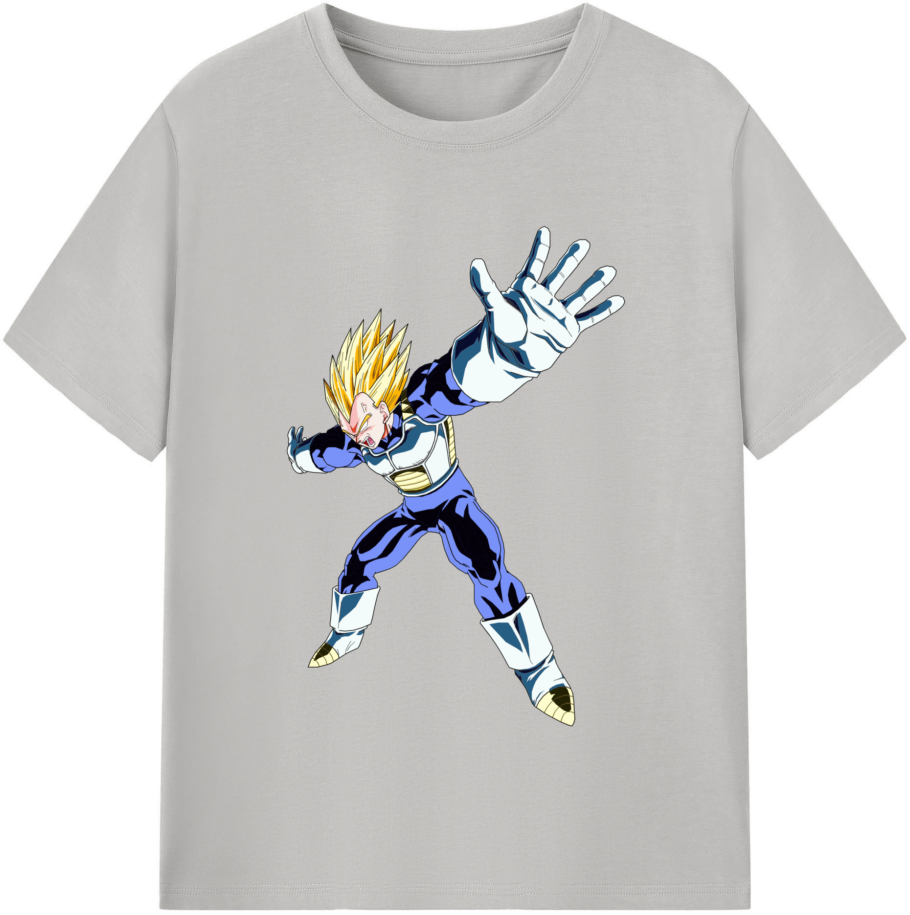 （画像用） ドラゴンボール ベジータ四世（Bejīta Yonsei）DRAGON BALL Vegeta IV 綿100％半袖Tシャツ（フロントプリント）