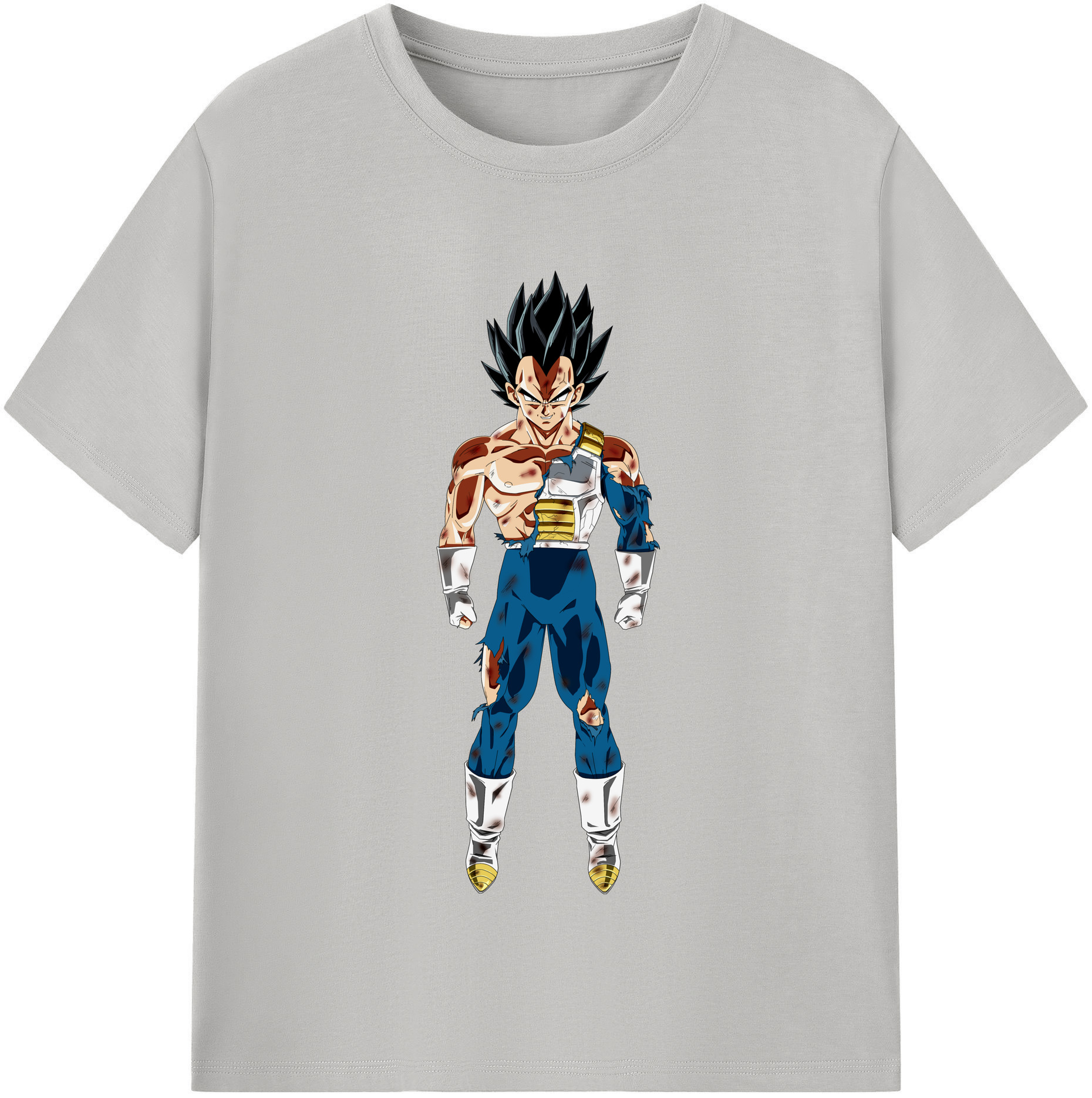 （画像用） ドラゴンボール ベジータ四世（Bejīta Yonsei）DRAGON BALL Vegeta IV 綿100％半袖Tシャツ（フロントプリント）