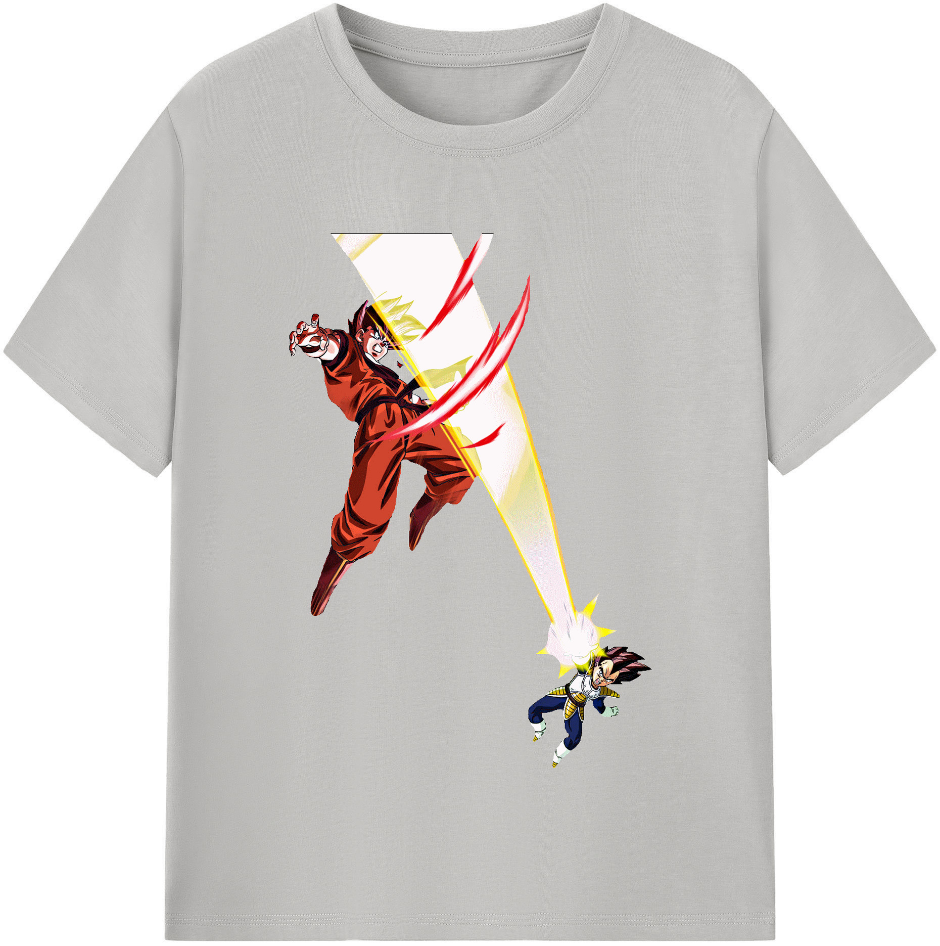 （画像用） ドラゴンボール ベジータ四世（Bejīta Yonsei）DRAGON BALL Vegeta IV 綿100％半袖Tシャツ（フロントプリント）