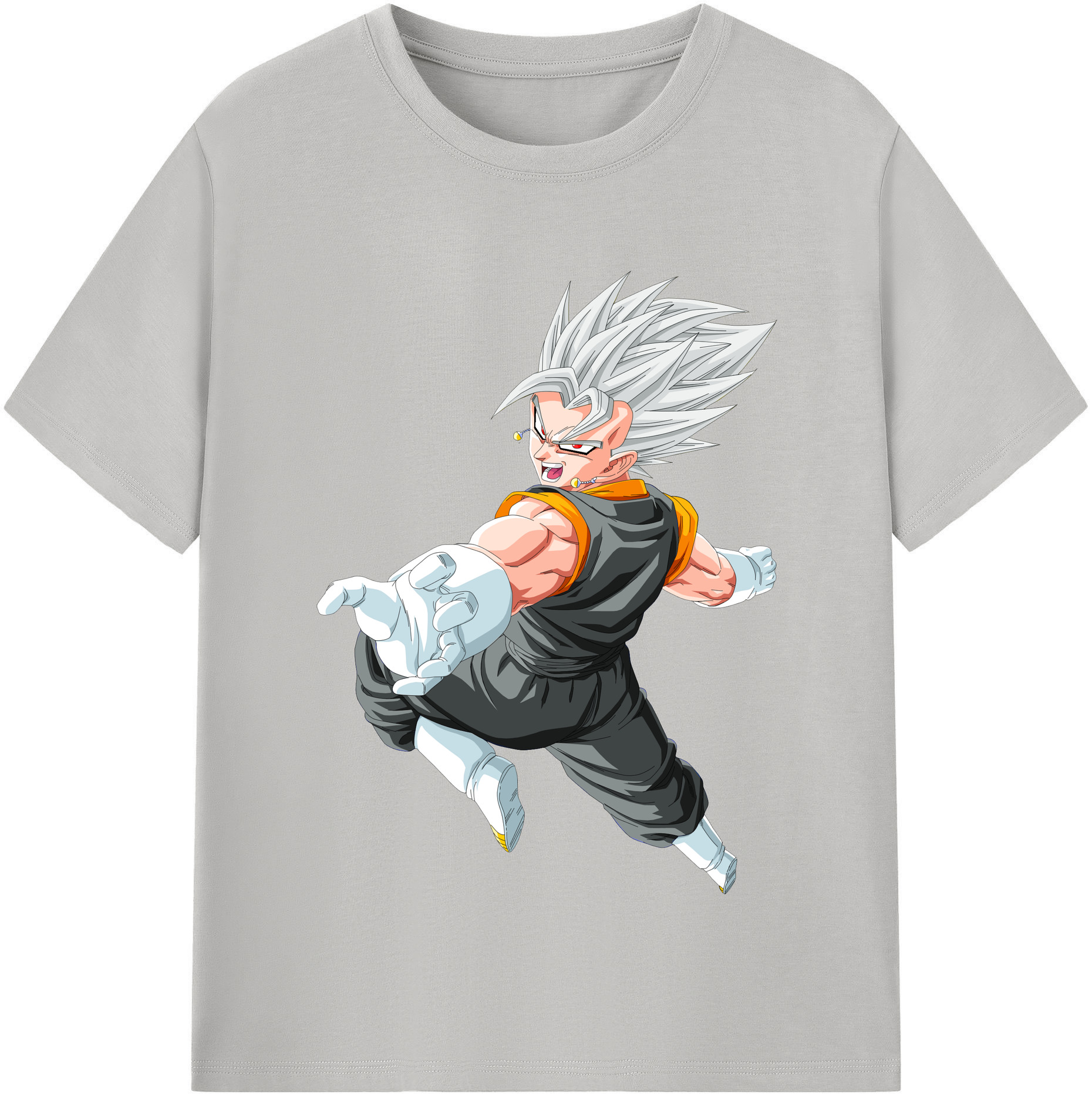 （画像用） ドラゴンボール ベジータ四世（Bejīta Yonsei）DRAGON BALL Vegeta IV 綿100％半袖Tシャツ（フロントプリント）