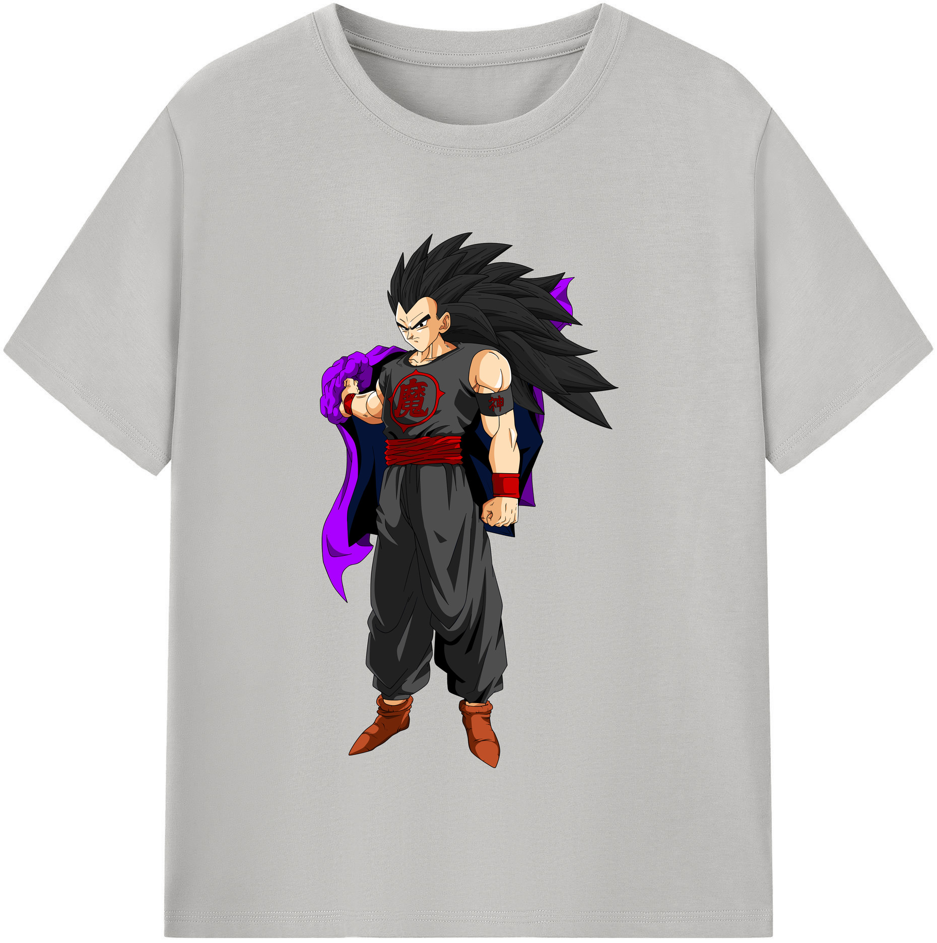 （画像用） ドラゴンボール ベジータ四世（Bejīta Yonsei）DRAGON BALL Vegeta IV 綿100％半袖Tシャツ（フロントプリント）