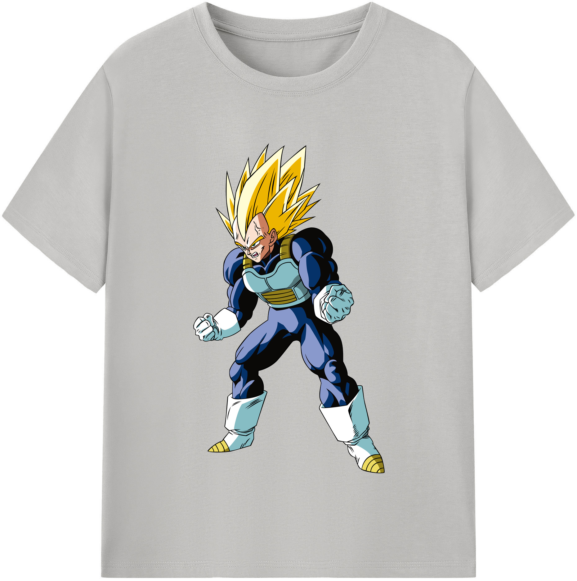 （画像用） ドラゴンボール ベジータ四世（Bejīta Yonsei）DRAGON BALL Vegeta IV 綿100％半袖Tシャツ（フロントプリント）