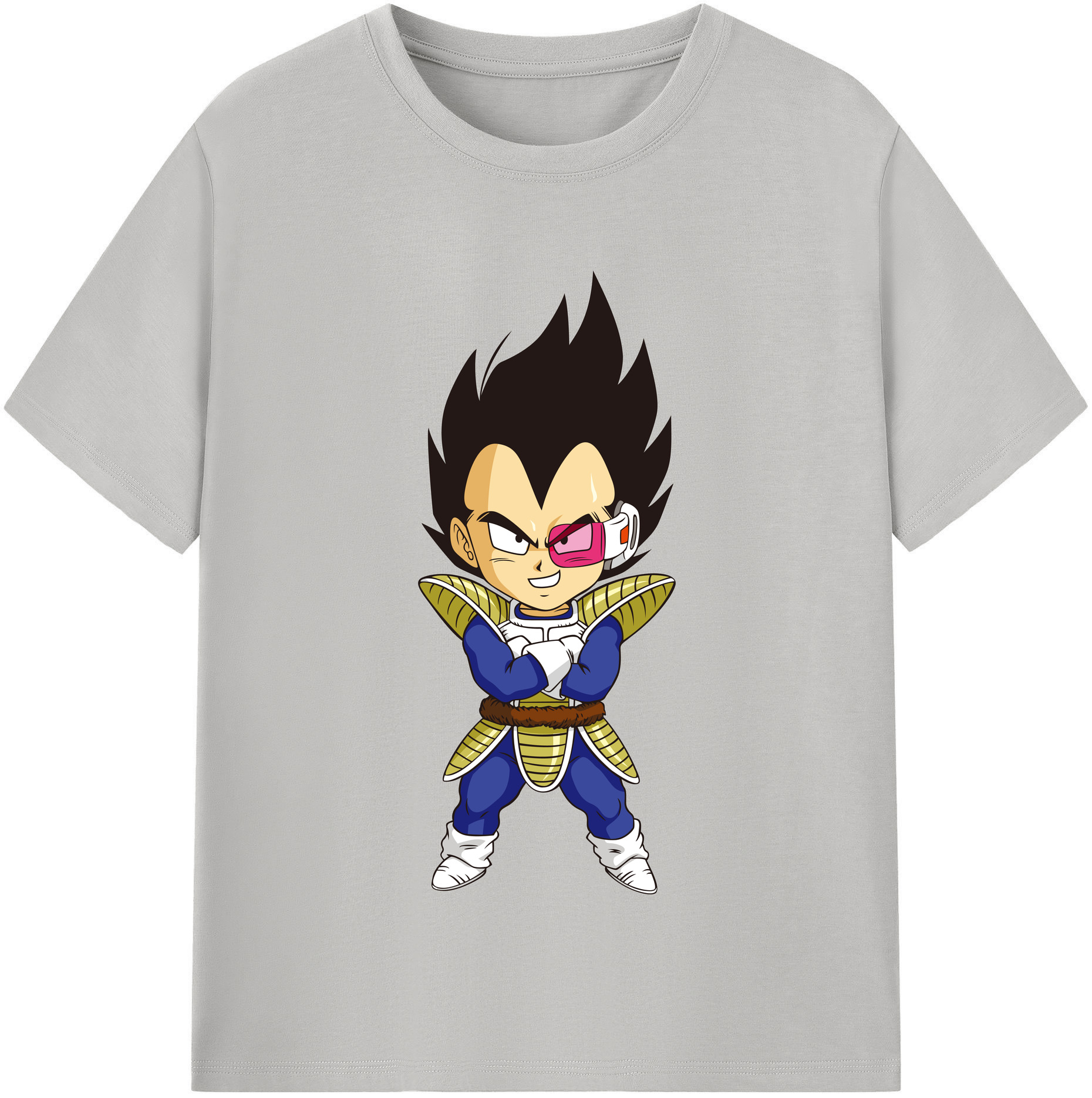 （画像用） ドラゴンボール ベジータ四世（Bejīta Yonsei）DRAGON BALL Vegeta IV 綿100％半袖Tシャツ（フロントプリント）