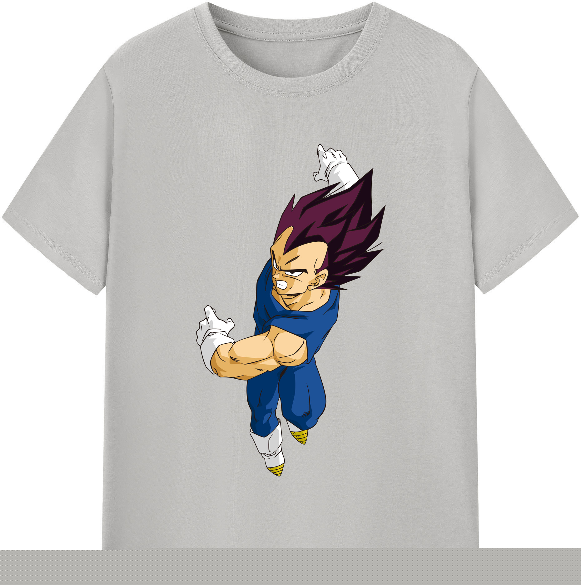 （画像用） ドラゴンボール ベジータ四世（Bejīta Yonsei）DRAGON BALL Vegeta IV 綿100％半袖Tシャツ（フロントプリント）