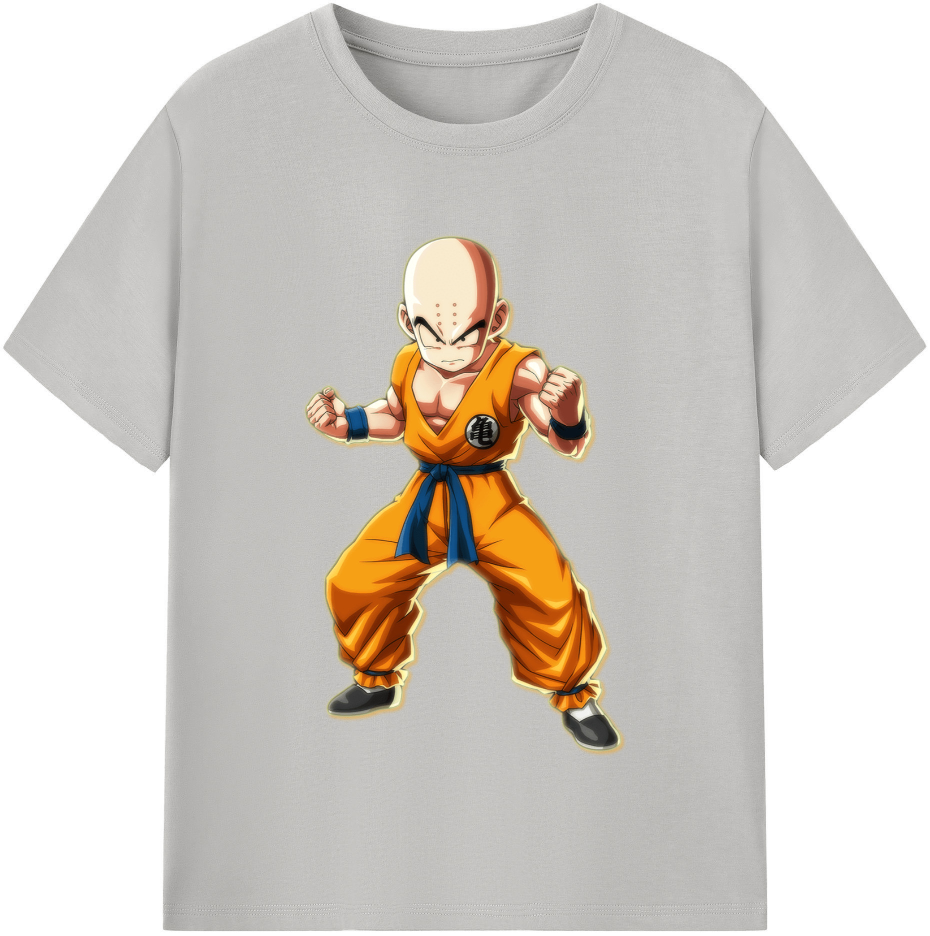 （画像用） ドラゴンボール クリリン DRAGON BALL krillin 綿100％半袖Tシャツ（フロントプリント）