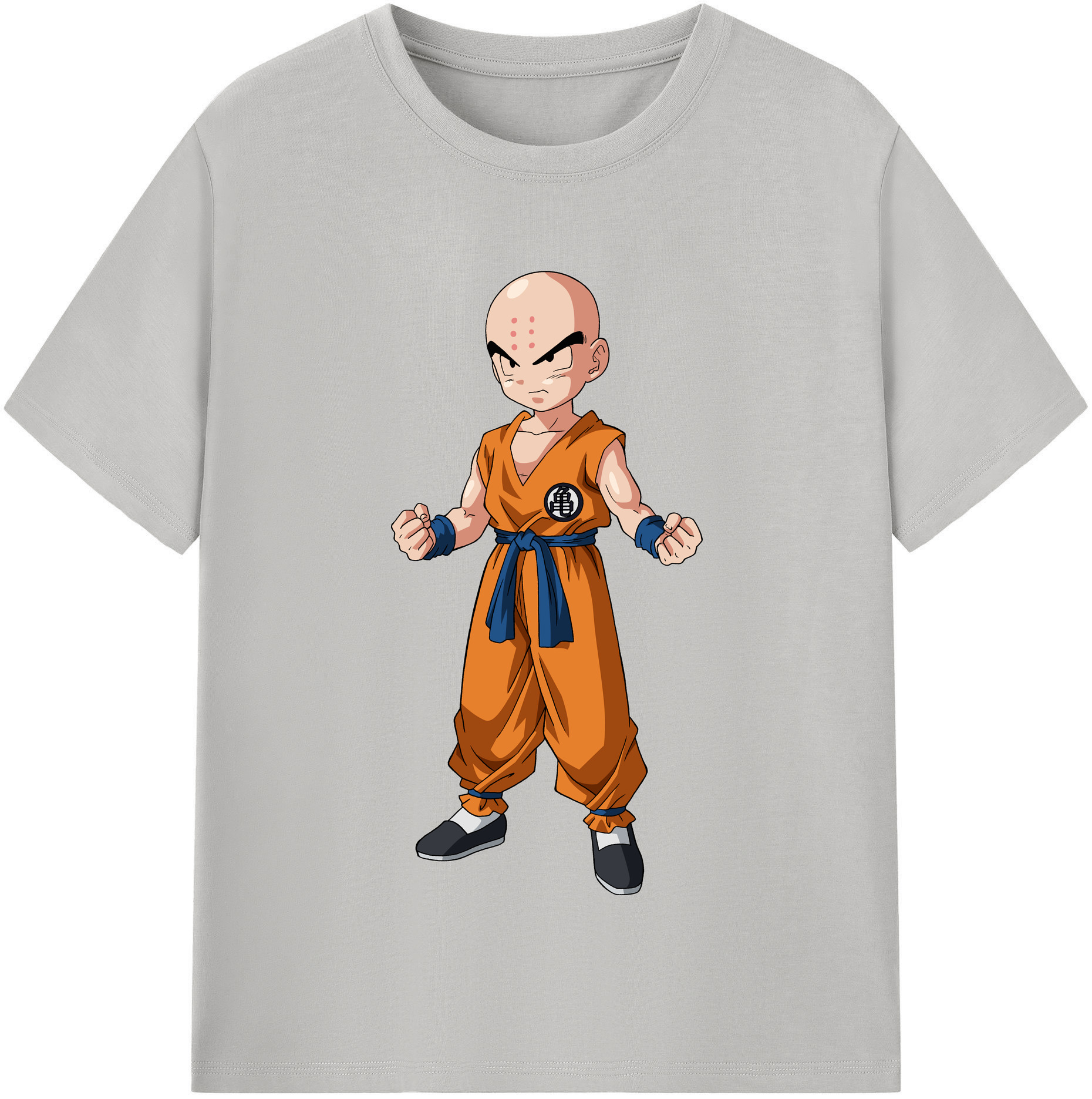 （画像用） ドラゴンボール クリリン DRAGON BALL krillin 綿100％半袖Tシャツ（フロントプリント）