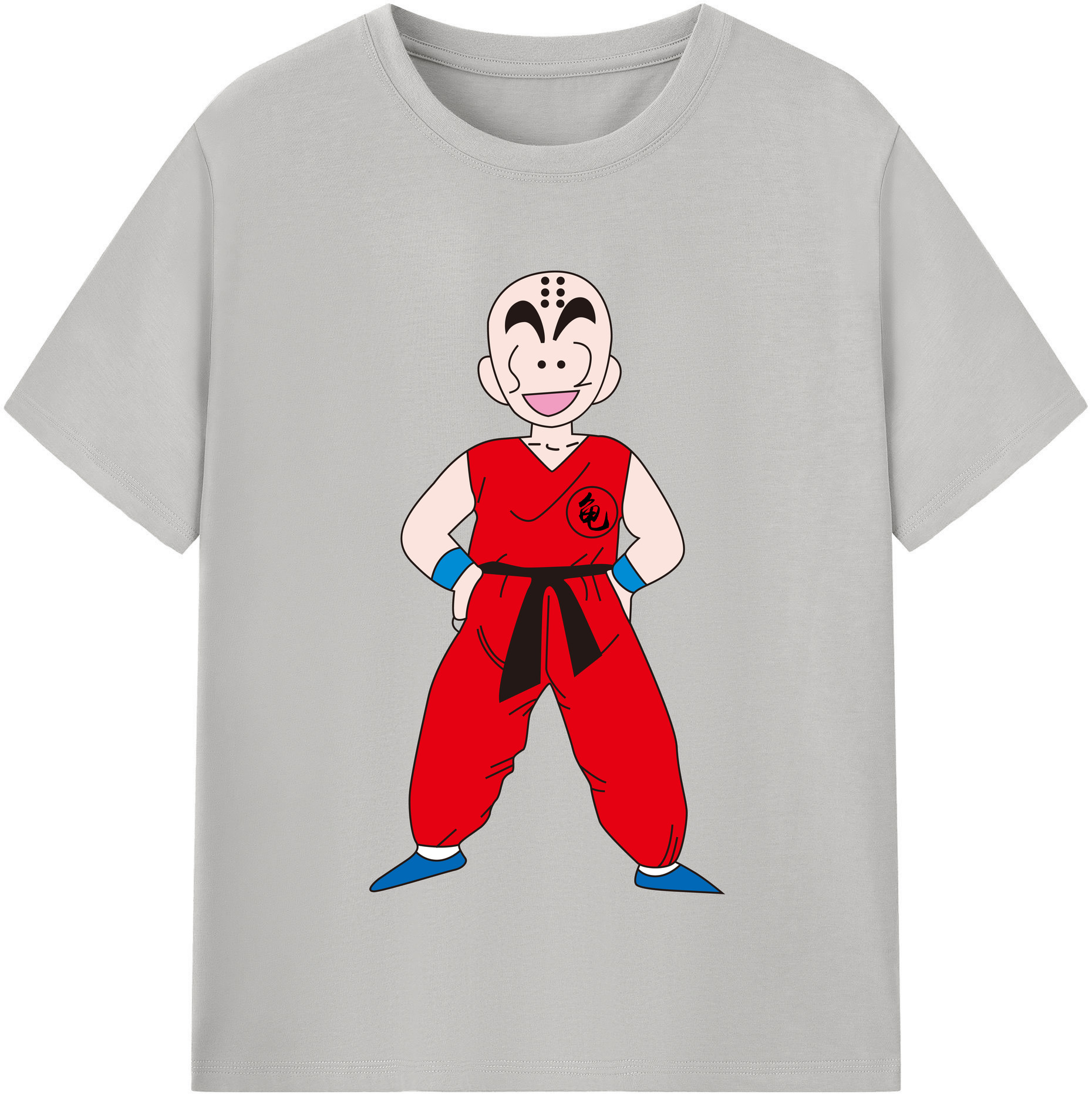 （画像用） ドラゴンボール クリリン DRAGON BALL krillin 綿100％半袖Tシャツ（フロントプリント）