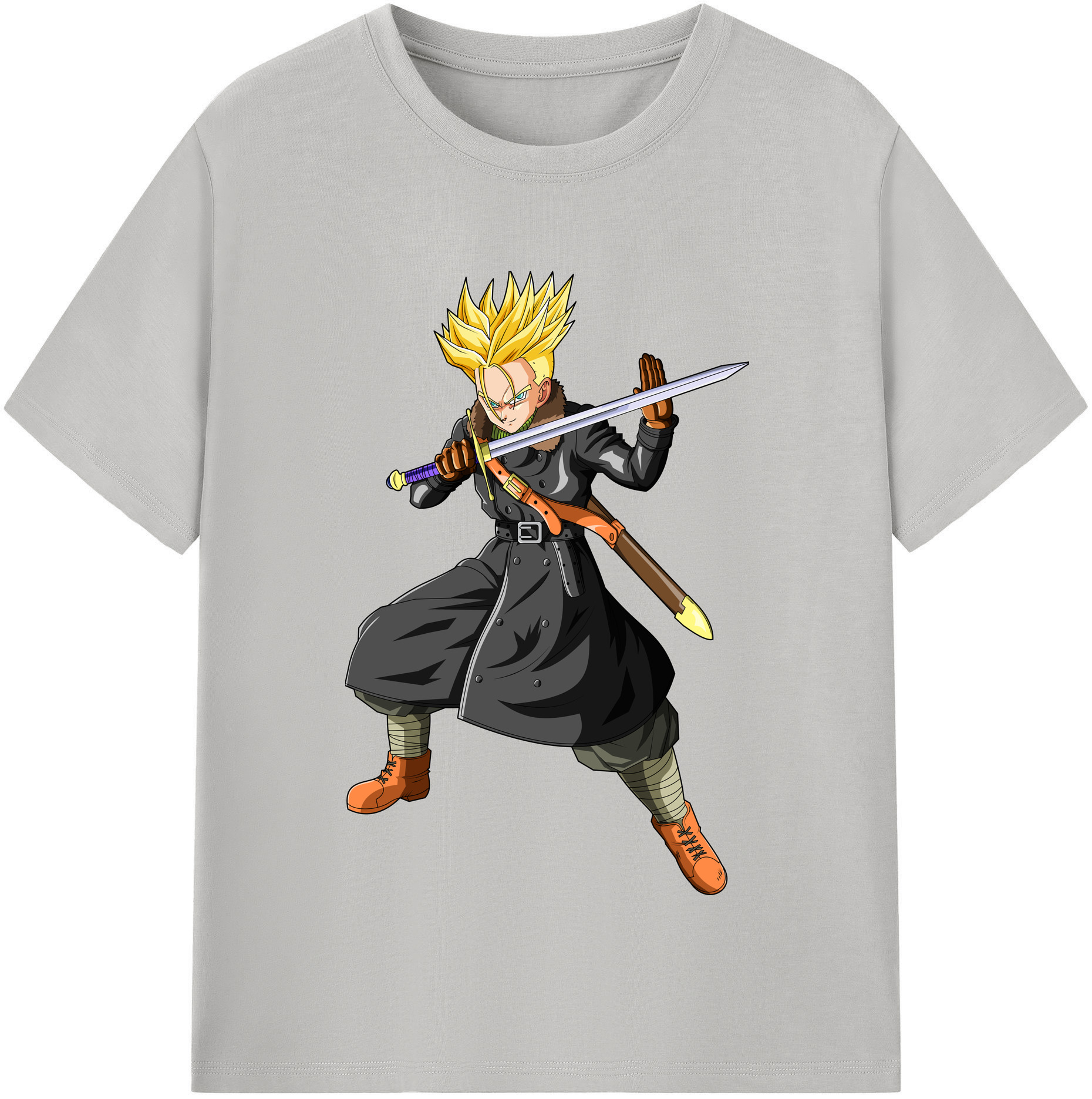 （画像用） ドラゴンボール トランクス（Torankusu）DRAGON BALL Trunks 綿100％半袖Tシャツ（フロントプリント）