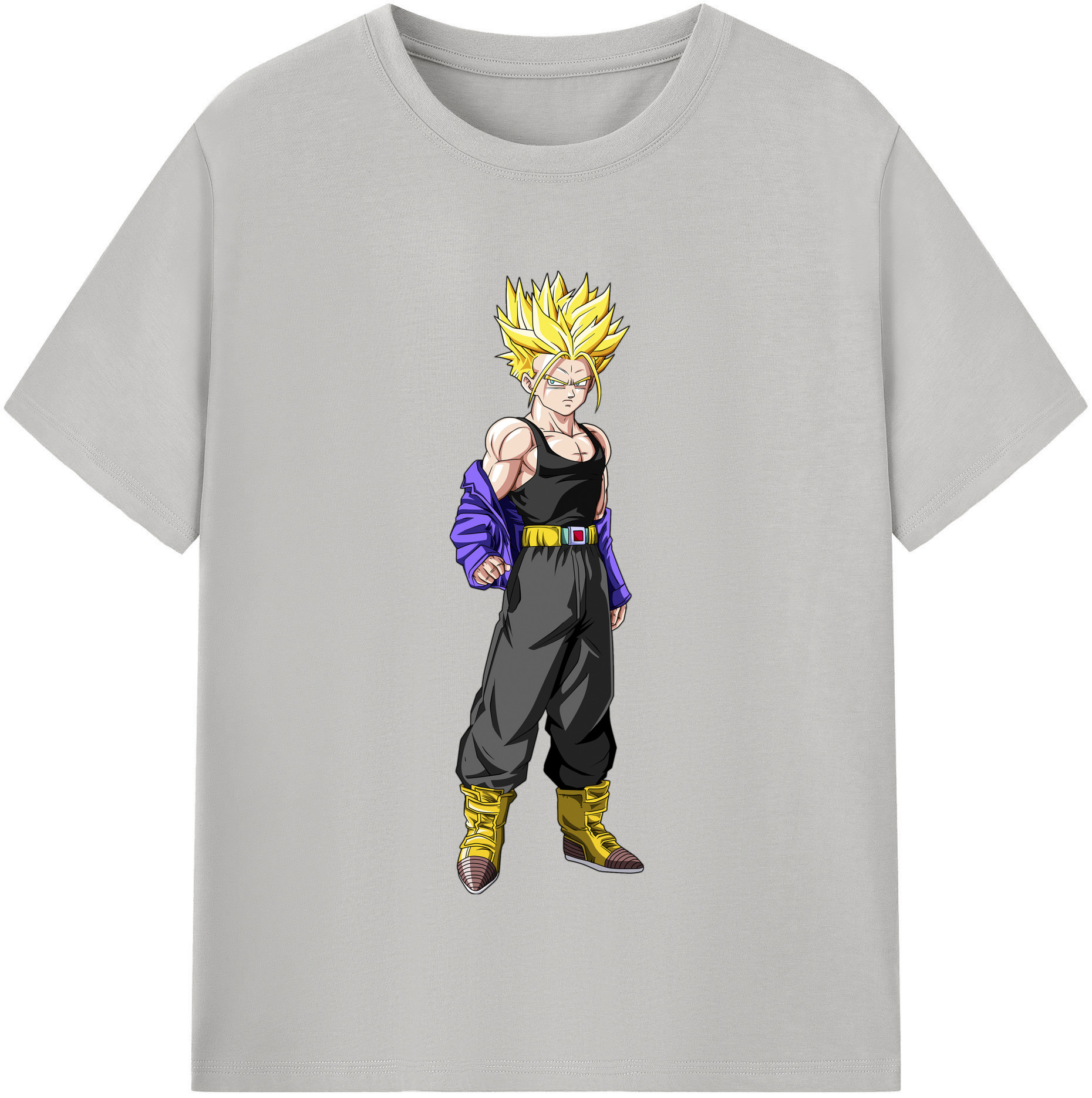 （画像用） ドラゴンボール トランクス（Torankusu）DRAGON BALL Trunks 綿100％半袖Tシャツ（フロントプリント）
