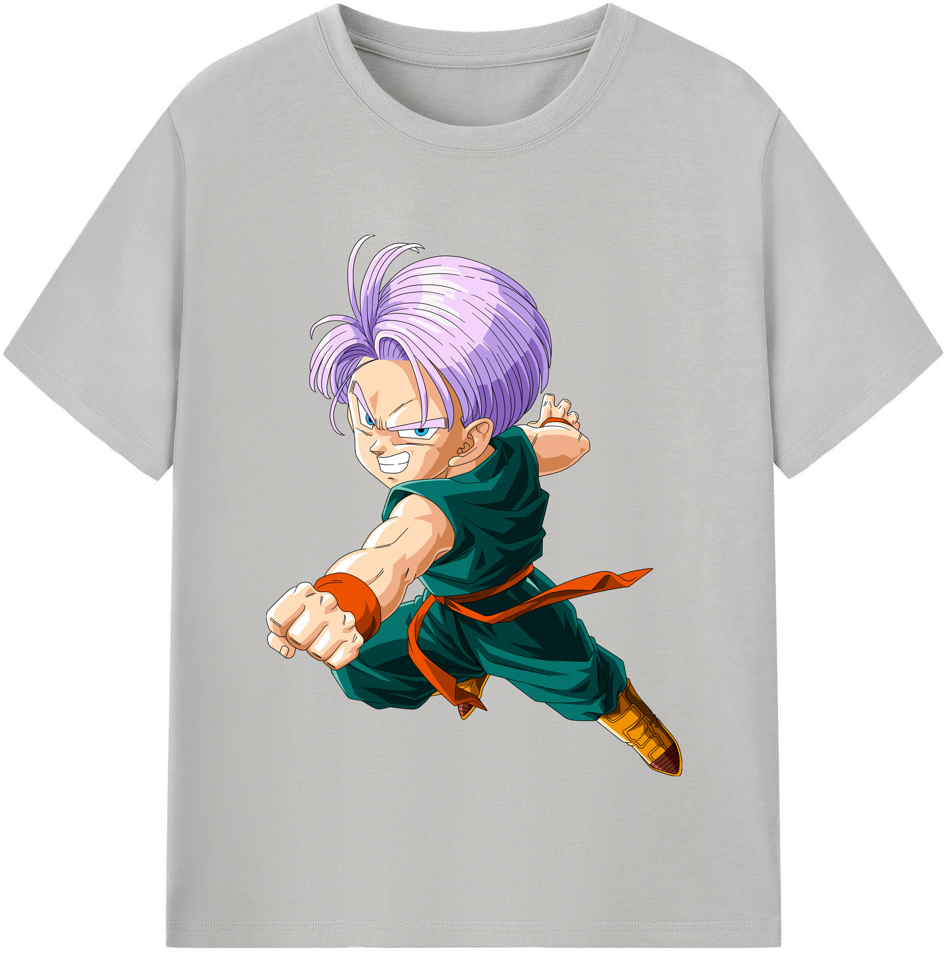 （画像用） ドラゴンボール トランクス（Torankusu）DRAGON BALL Trunks 綿100％半袖Tシャツ（フロントプリント）