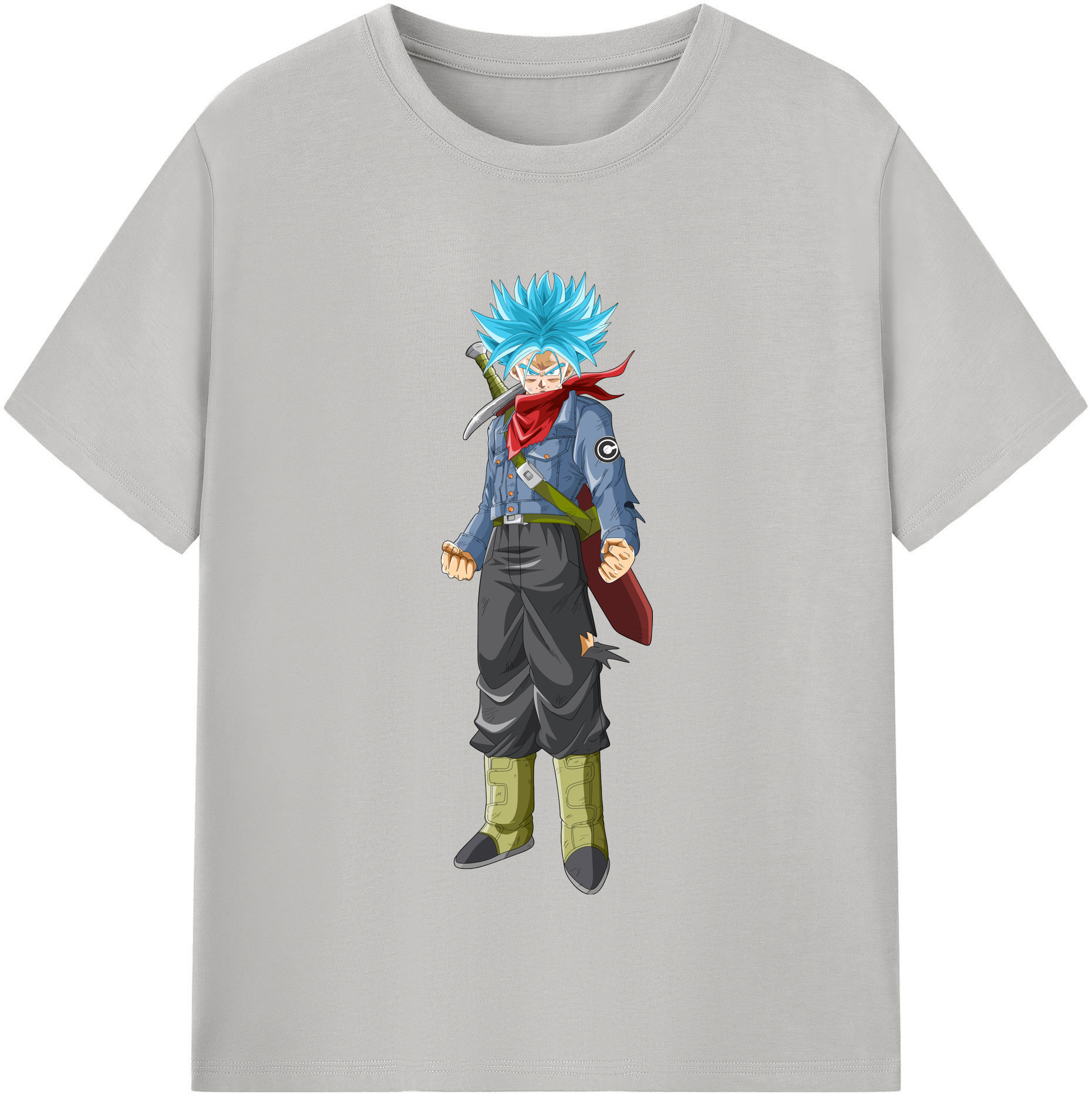 （画像用） ドラゴンボール トランクス（Torankusu）DRAGON BALL Trunks 綿100％半袖Tシャツ（フロントプリント）