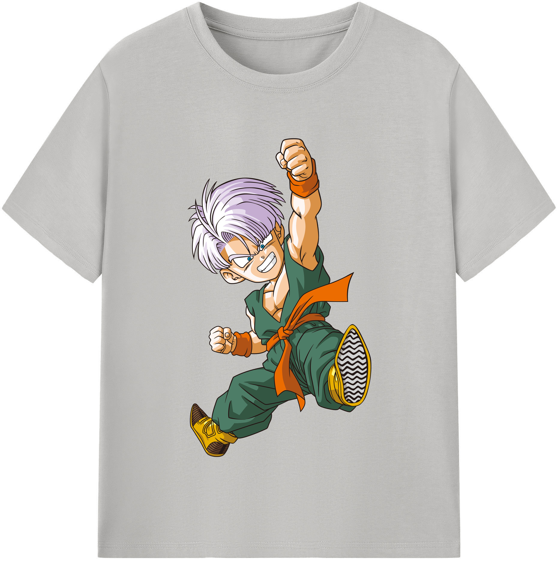 （画像用） ドラゴンボール トランクス（Torankusu）DRAGON BALL Trunks 綿100％半袖Tシャツ（フロントプリント）
