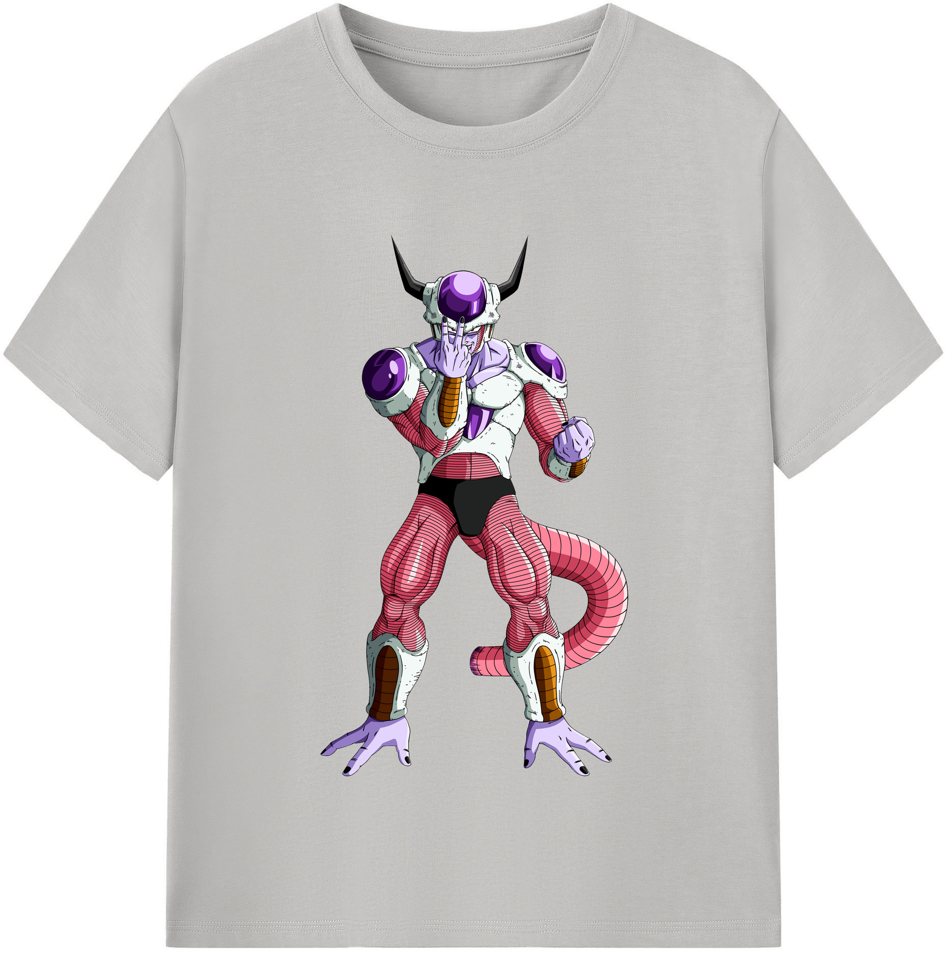 （画像用） ドラゴンボール フリーザ DRAGON BALL Frieza 綿100％半袖Tシャツ（フロントプリント）