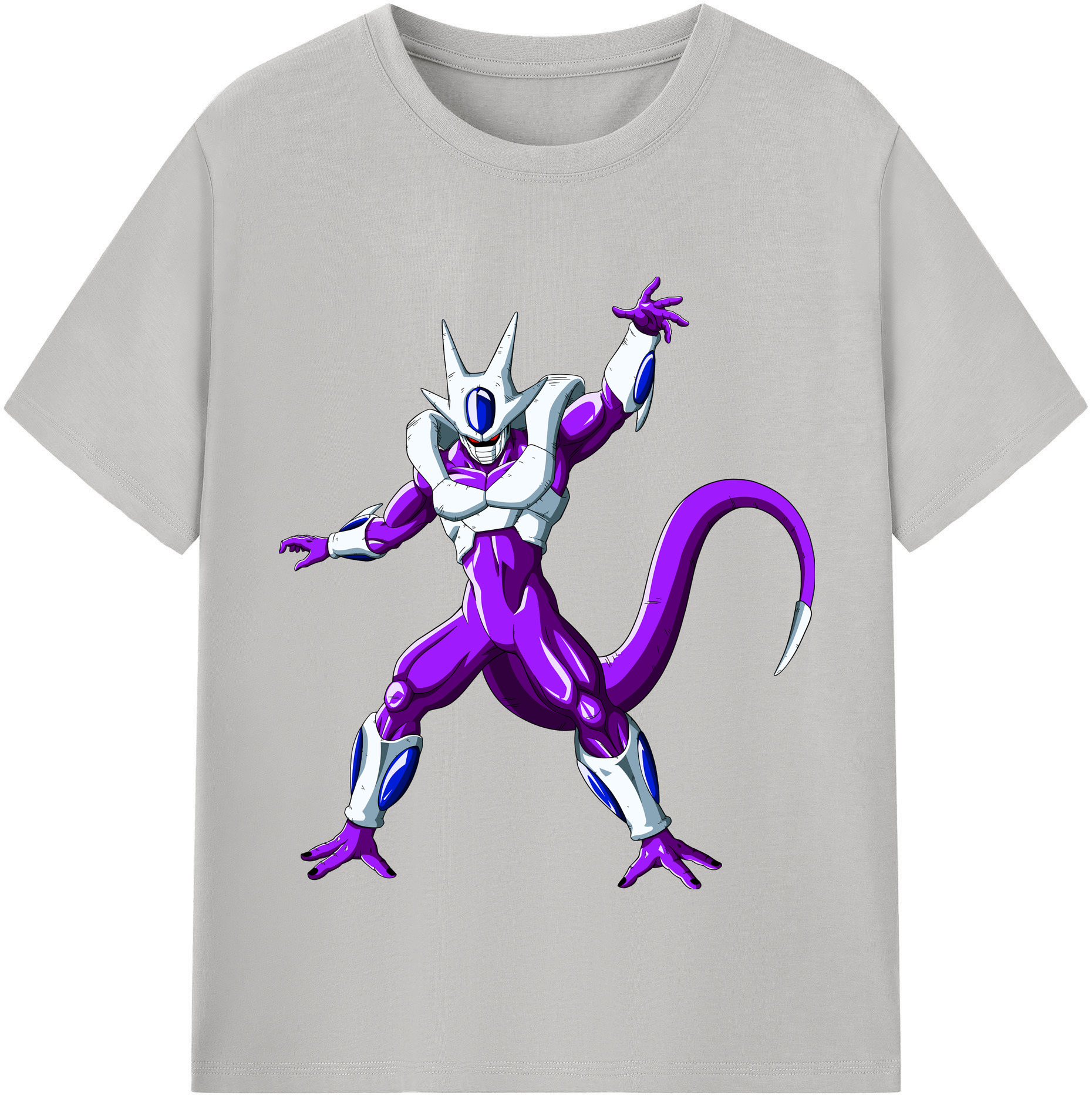 （画像用） ドラゴンボール クウラ DRAGON BALL Cooler Coora 綿100％半袖Tシャツ（フロントプリント）