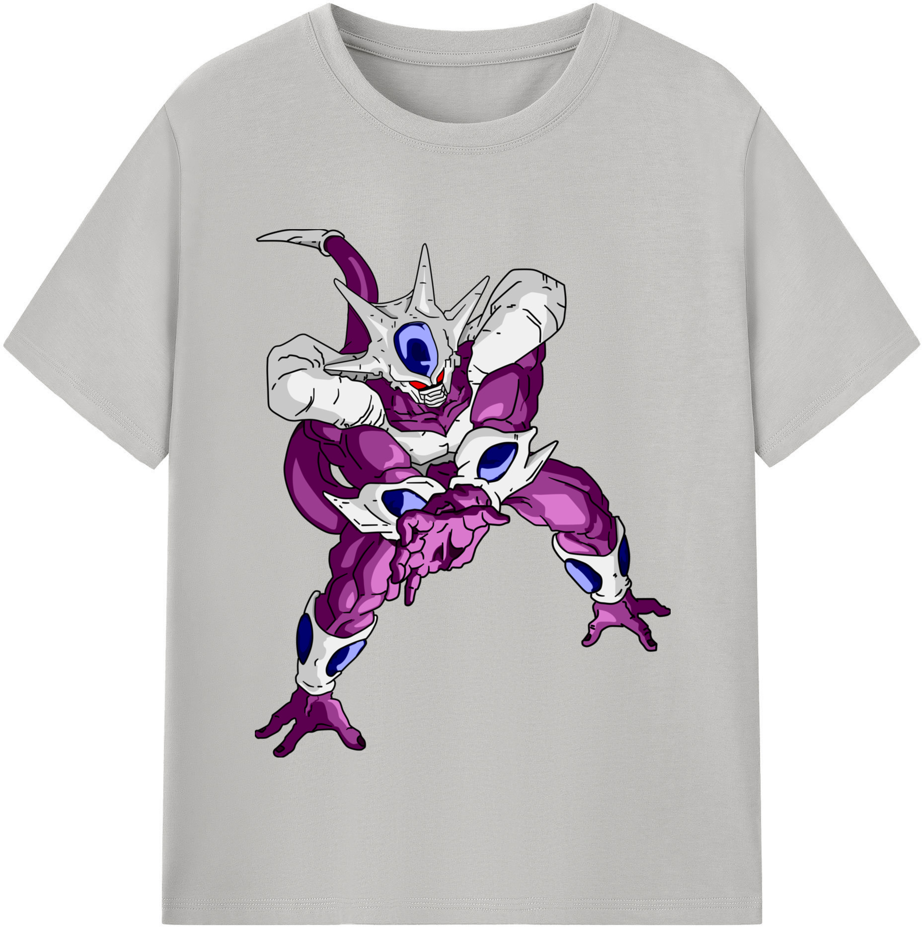 （画像用） ドラゴンボール クウラ DRAGON BALL Cooler Coora 綿100％半袖Tシャツ（フロントプリント）