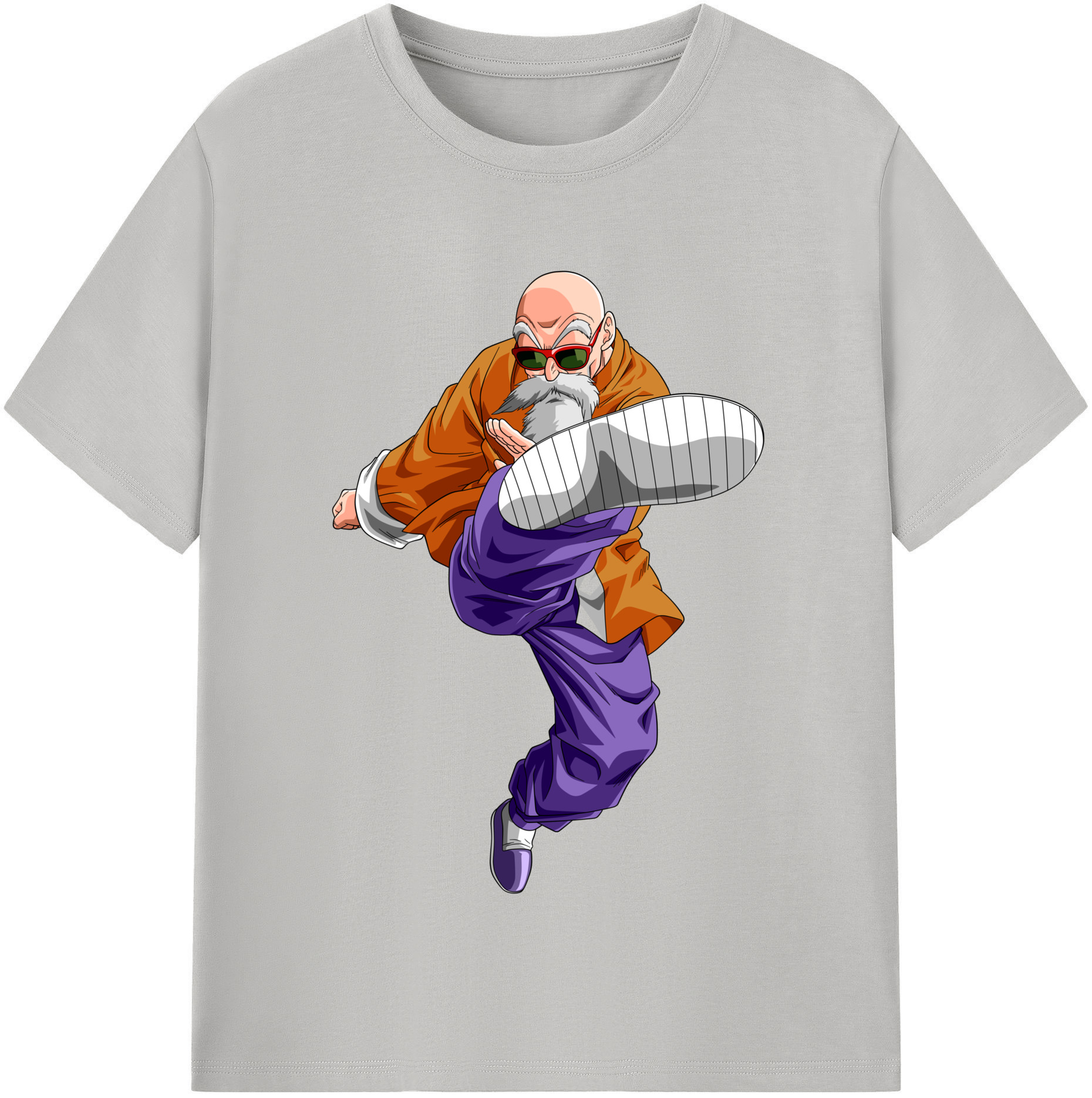 （画像用） ドラゴンボール 亀仙人（かめせんにん） DRAGON BALL Master Roshi Kame Sennin 綿100％半袖Tシャツ（フロントプリント）