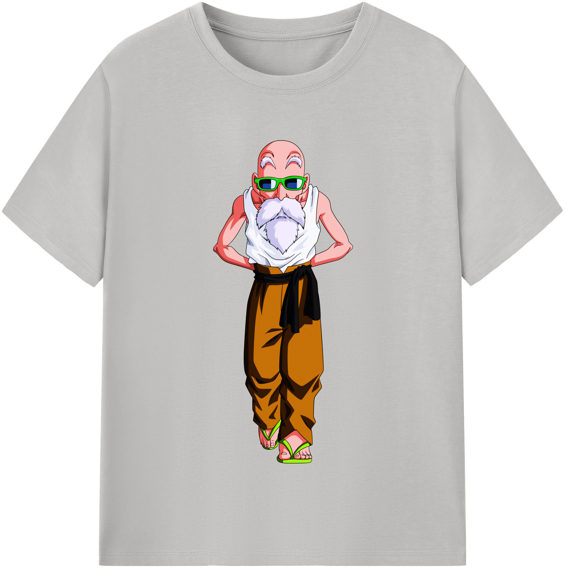 （画像用） ドラゴンボール 亀仙人（かめせんにん） DRAGON BALL Master Roshi Kame Sennin 綿100％半袖Tシャツ（フロントプリント）