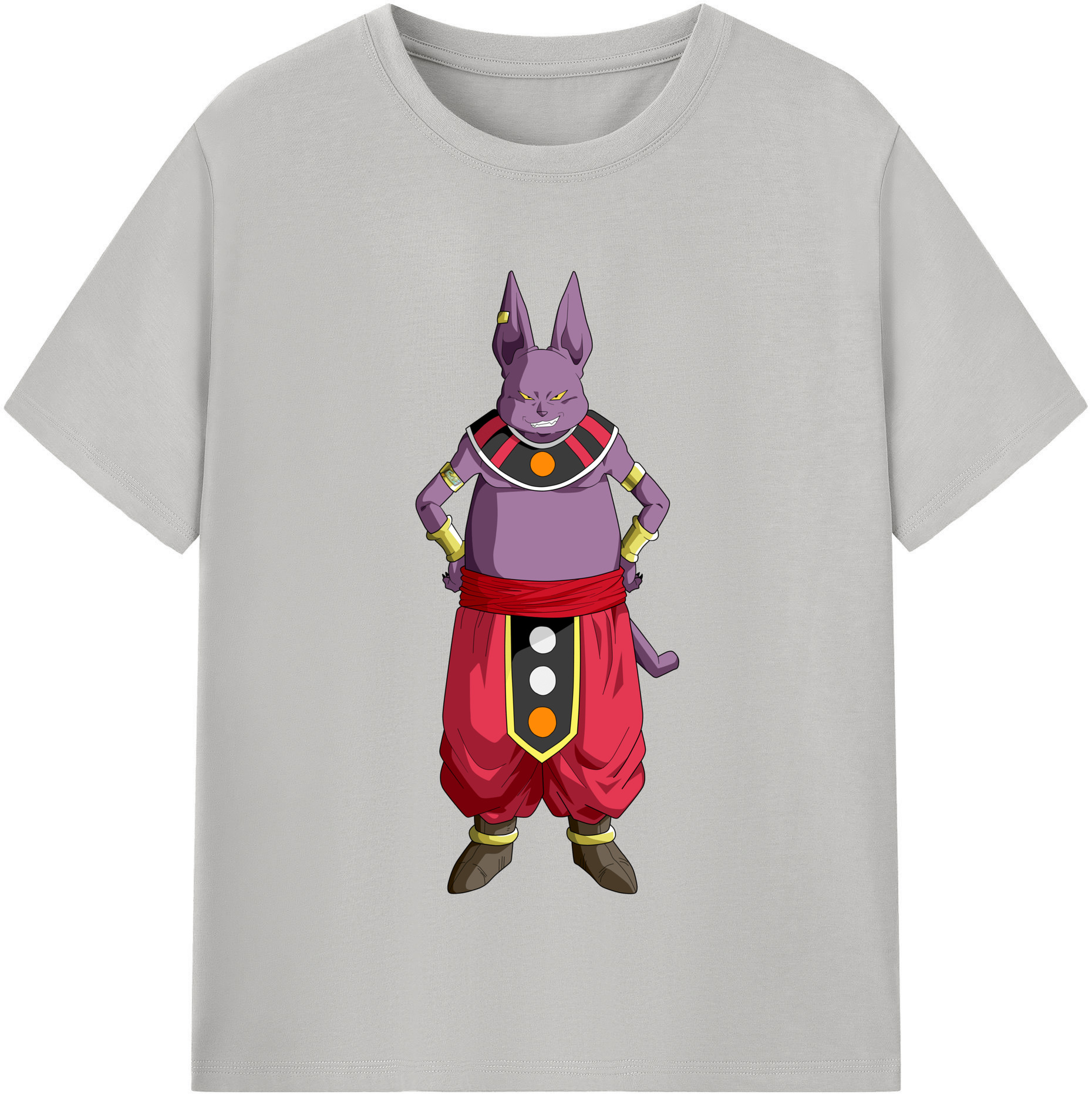 （画像用） ドラゴンボール シャンパ DRAGON BALL Champa 綿100％半袖Tシャツ（フロントプリント）