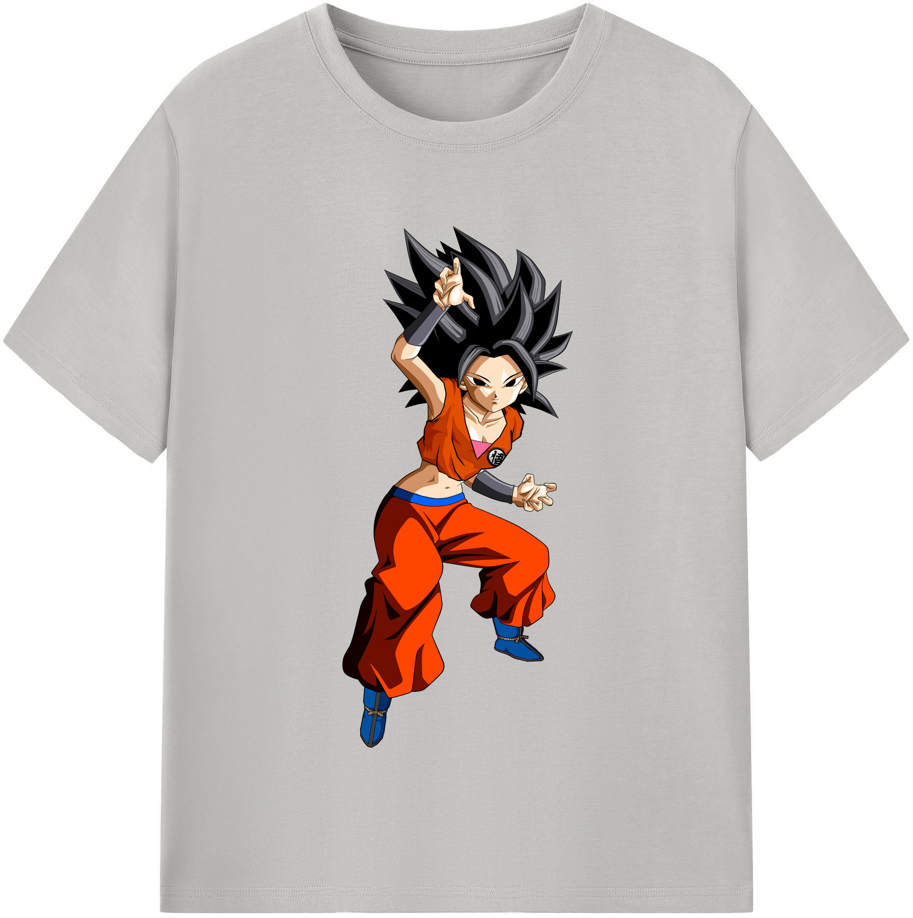 （画像用） ドラゴンボール カリフラ DRAGON BALL Caulifla 綿100％半袖Tシャツ（フロントプリント）