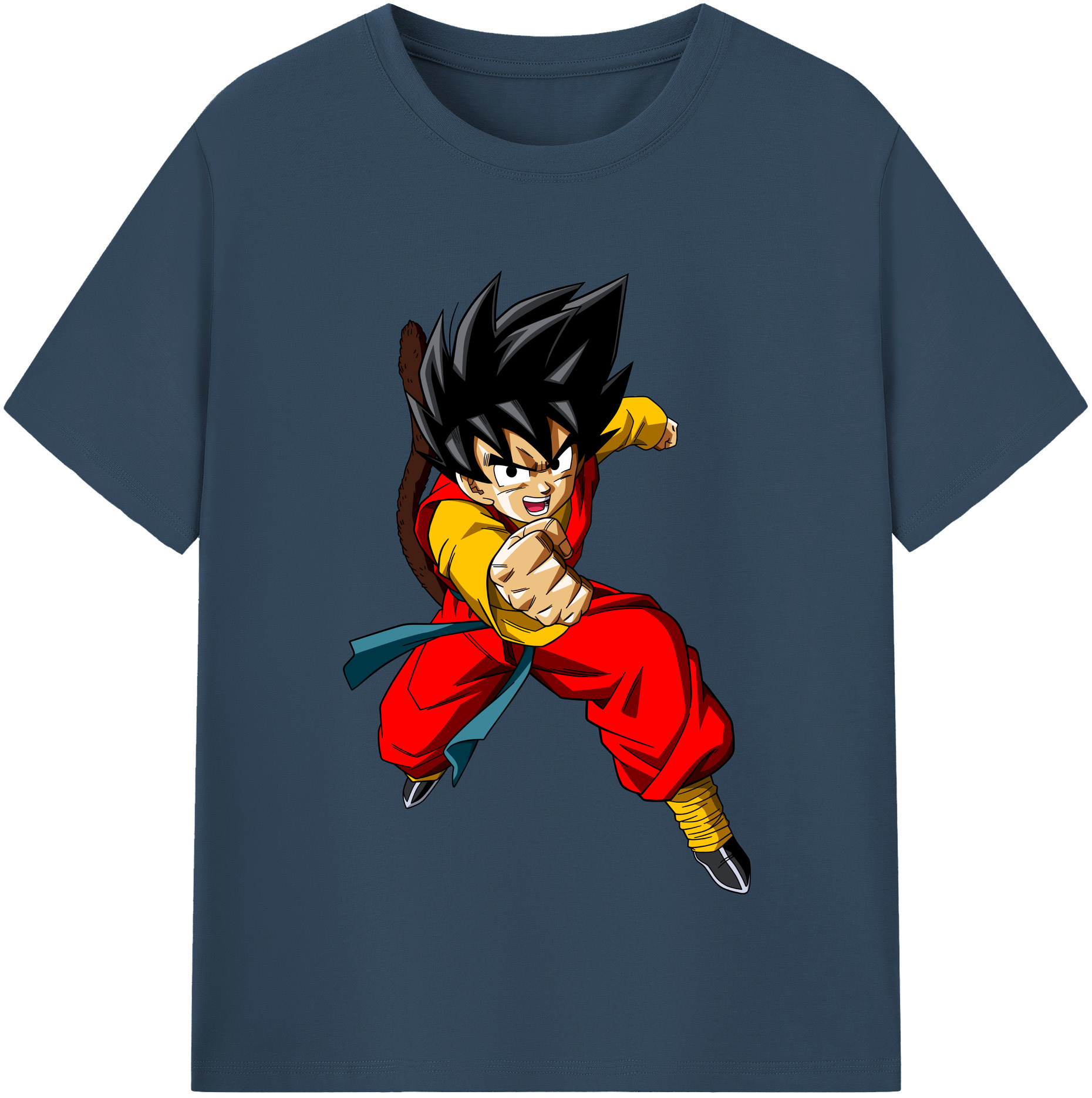 （画像用） ドラゴンボール 孫悟空（そん ごくう）Son Goku カカロット DRAGON BALL Kakarotto 綿100％半袖Tシャツ（フロントプリント）