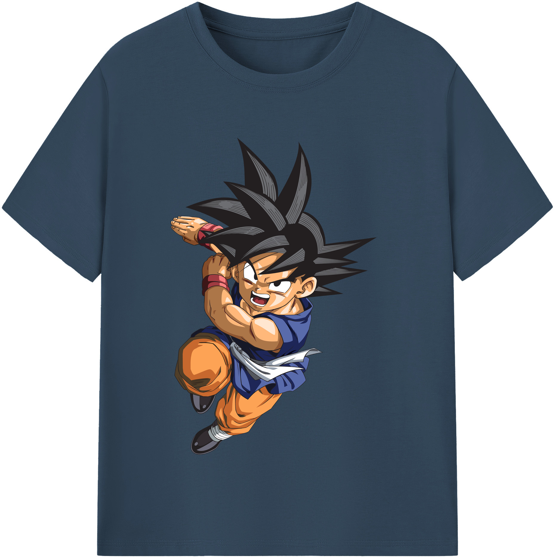 （画像用） ドラゴンボール 孫悟空（そん ごくう）Son Goku カカロット DRAGON BALL Kakarotto 綿100％半袖Tシャツ（フロントプリント）