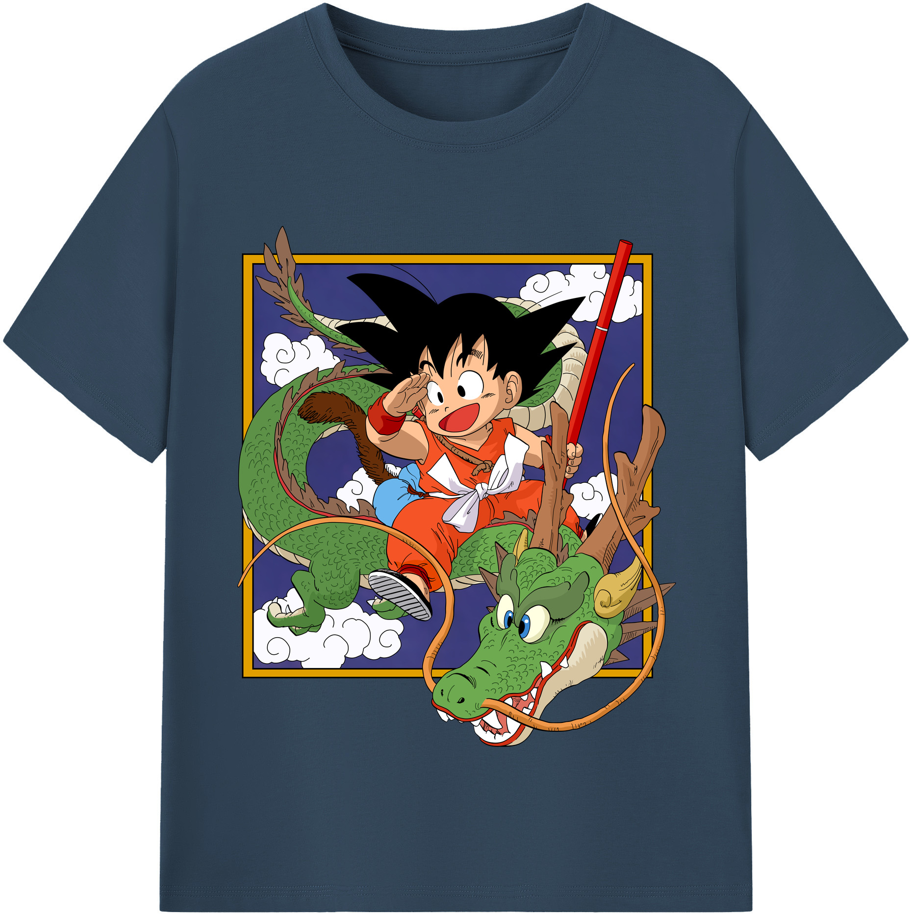 （画像用） ドラゴンボール 孫悟空（そん ごくう）Son Goku カカロット DRAGON BALL Kakarotto 綿100％半袖Tシャツ（フロントプリント）