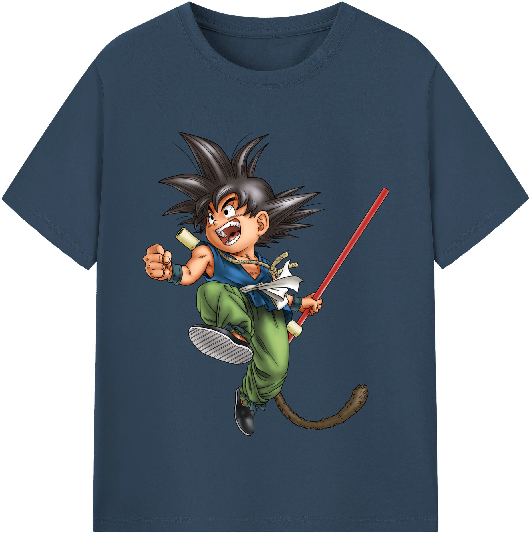 （画像用） ドラゴンボール 孫悟空（そん ごくう）Son Goku カカロット DRAGON BALL Kakarotto 綿100％半袖Tシャツ（フロントプリント）