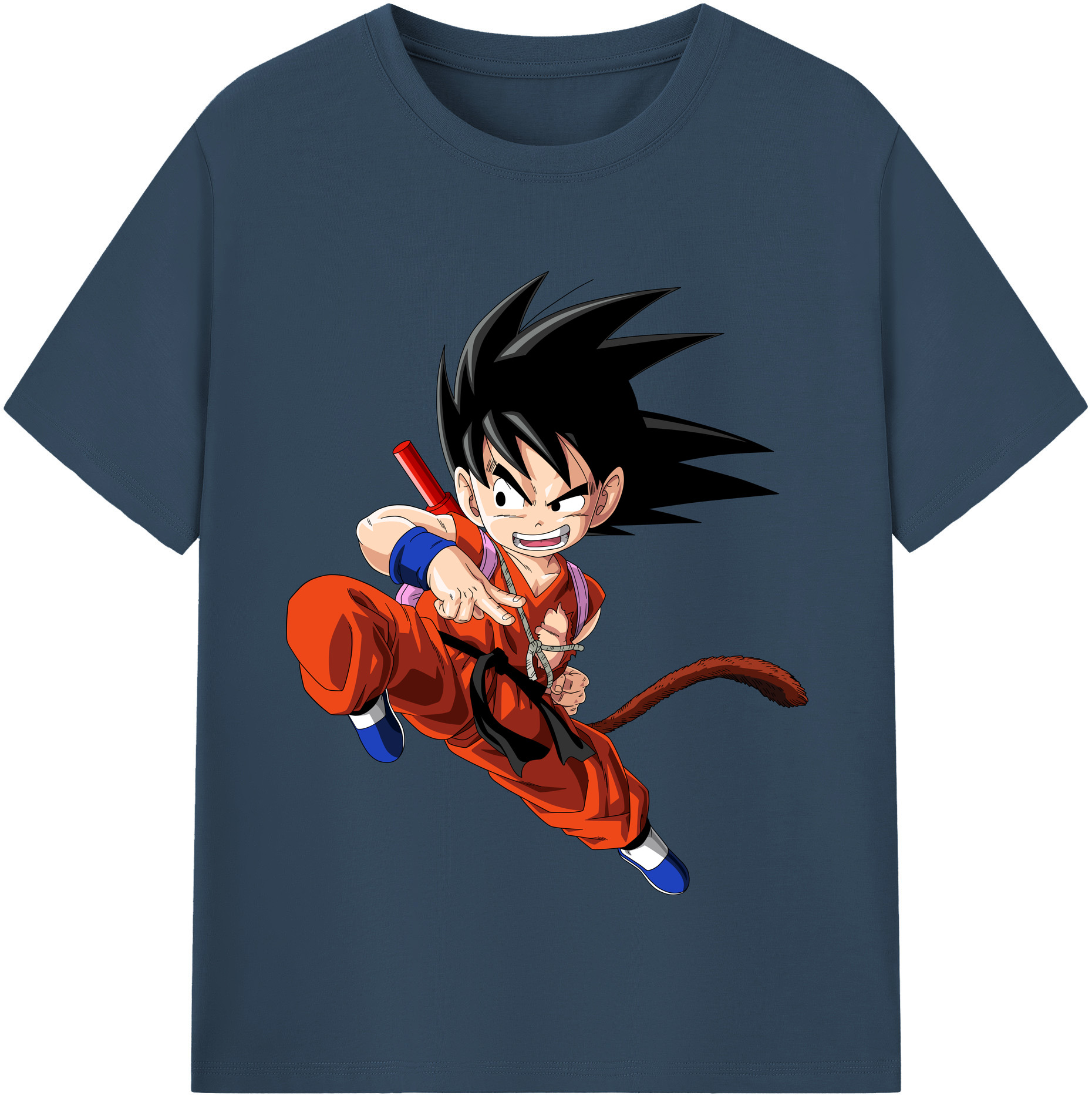 （画像用） ドラゴンボール 孫悟空（そん ごくう）Son Goku カカロット DRAGON BALL Kakarotto 綿100％半袖Tシャツ（フロントプリント）