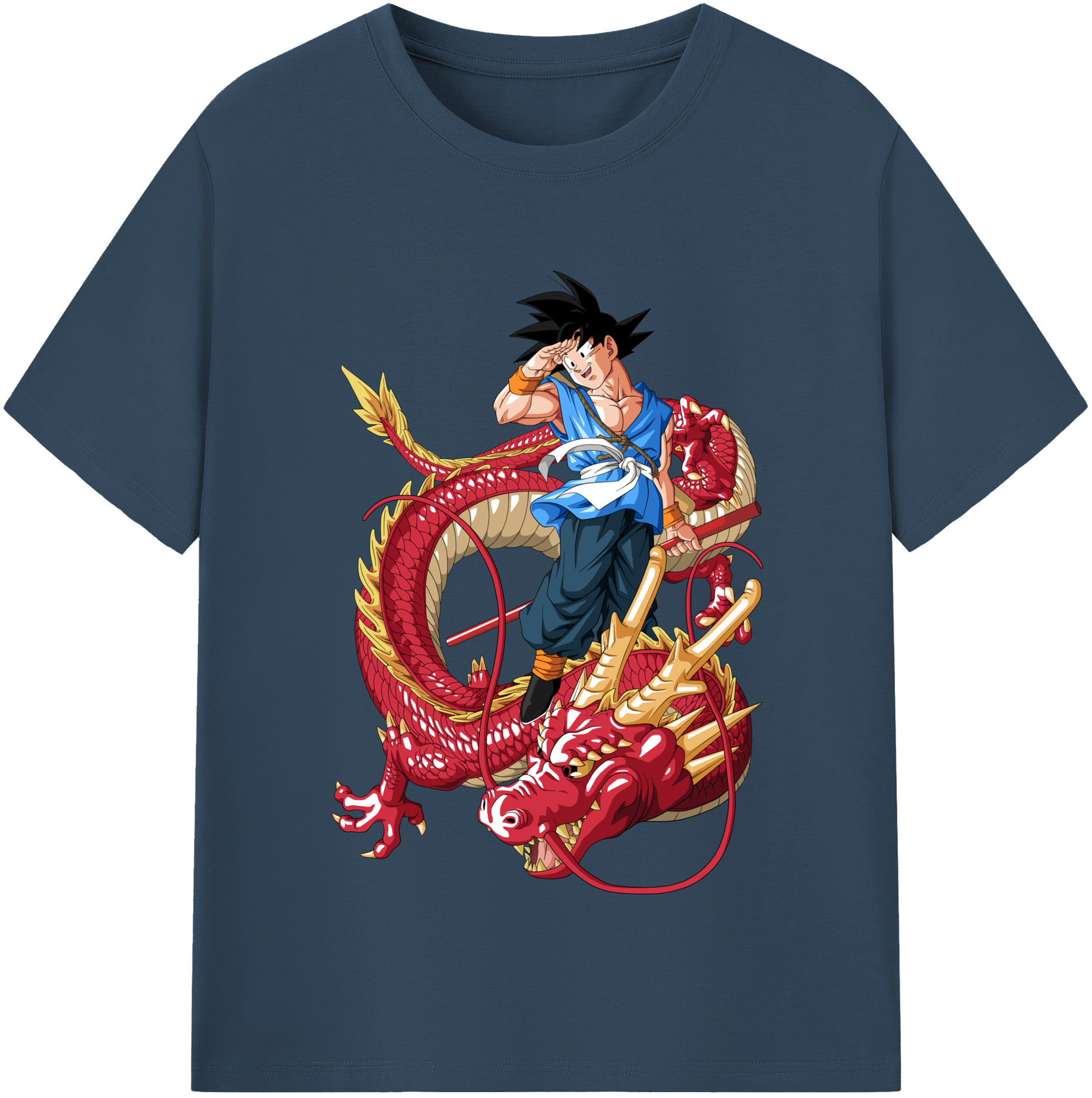 （画像用） ドラゴンボール 孫悟空（そん ごくう）Son Goku カカロット DRAGON BALL Kakarotto 綿100％半袖Tシャツ（フロントプリント）