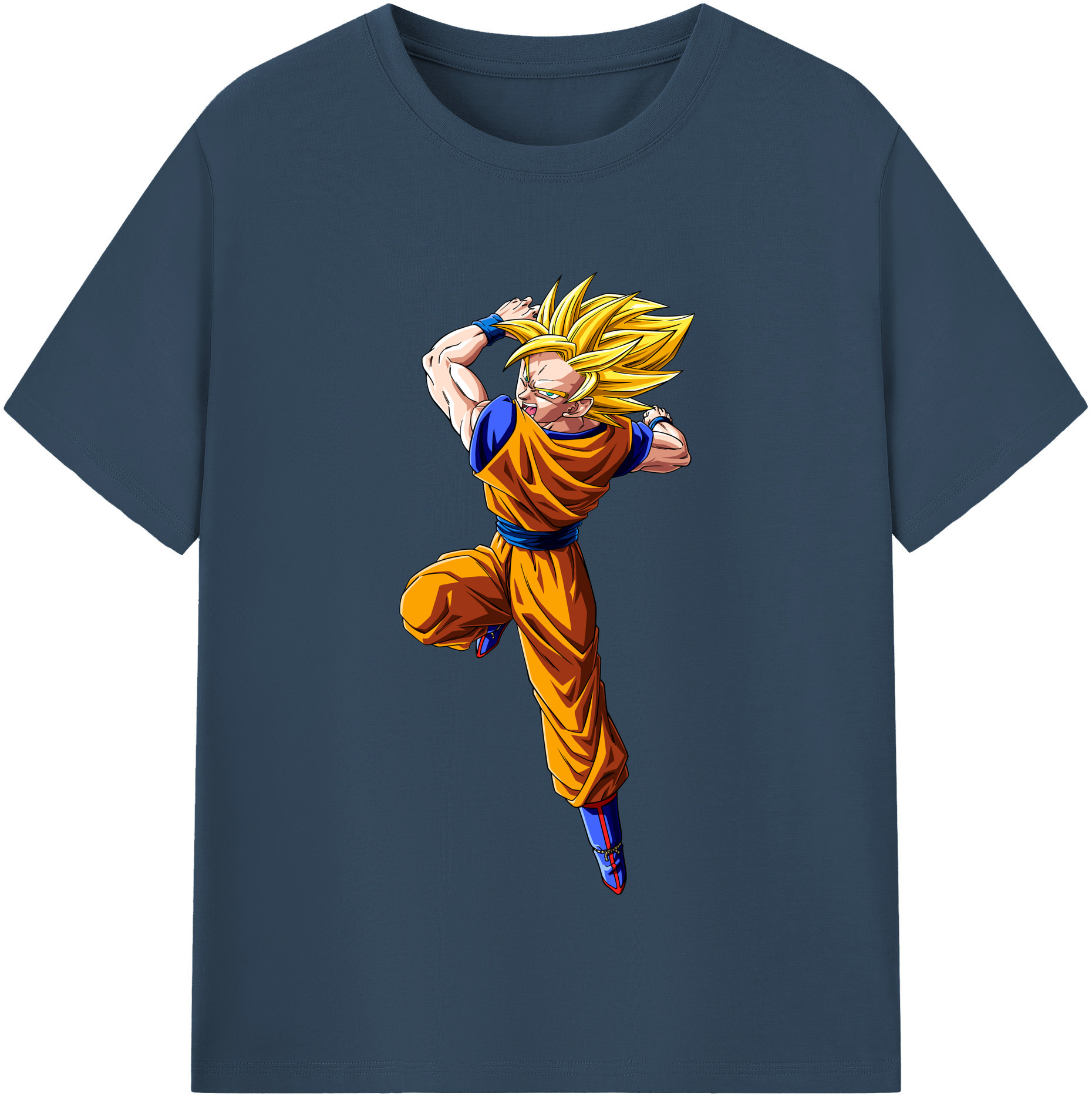 （画像用） ドラゴンボール 孫悟空（そん ごくう）Son Goku カカロット DRAGON BALL Kakarotto 綿100％半袖Tシャツ（フロントプリント）