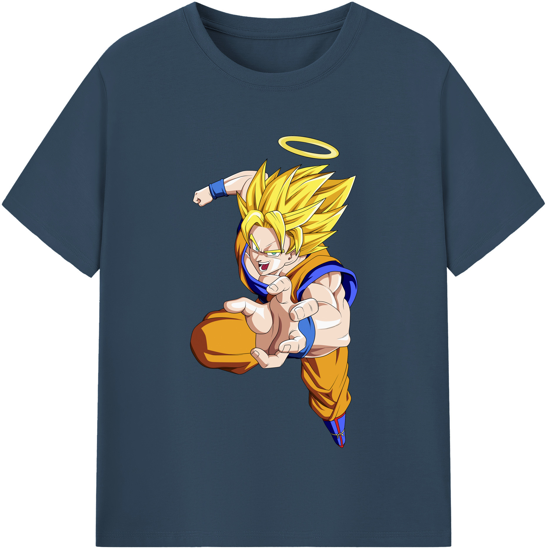 （画像用） ドラゴンボール 孫悟空（そん ごくう）Son Goku カカロット DRAGON BALL Kakarotto 綿100％半袖Tシャツ（フロントプリント）
