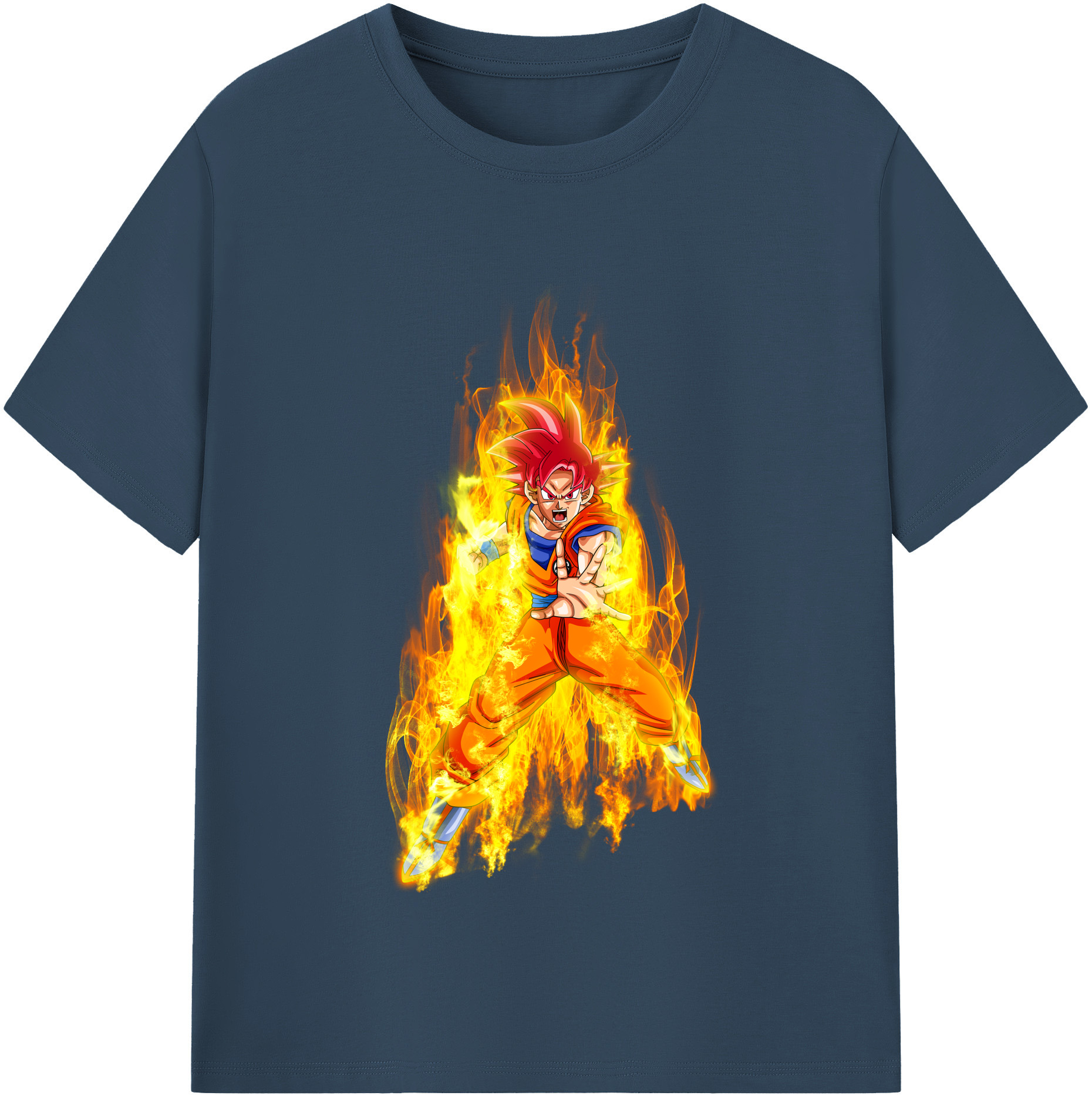 （画像用） ドラゴンボール 孫悟空（そん ごくう）Son Goku カカロット DRAGON BALL Kakarotto 綿100％半袖Tシャツ（フロントプリント）