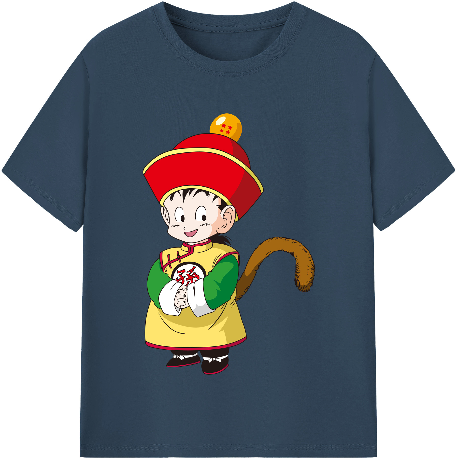 （画像用） ドラゴンボール 孫悟空（そん ごくう）Son Goku カカロット DRAGON BALL Kakarotto 綿100％半袖Tシャツ（フロントプリント）