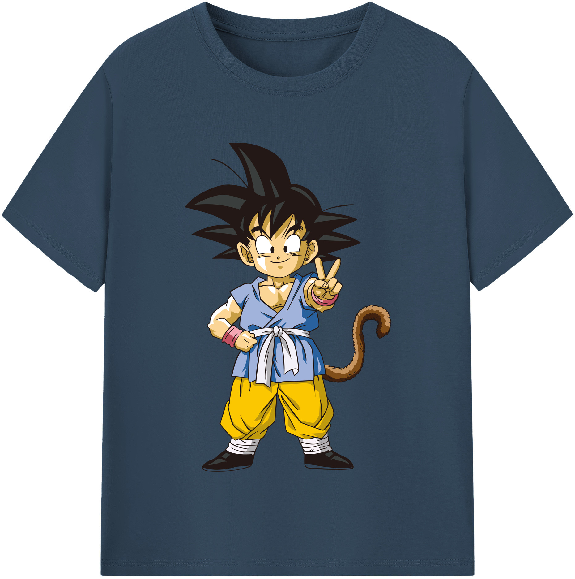 （画像用） ドラゴンボール 孫悟空（そん ごくう）Son Goku カカロット DRAGON BALL Kakarotto 綿100％半袖Tシャツ（フロントプリント）