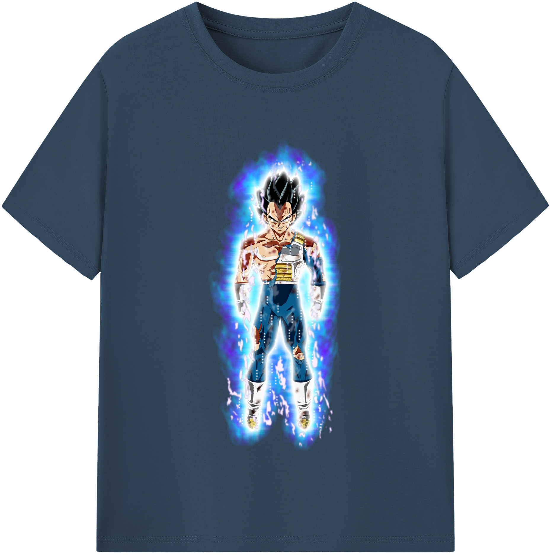 （画像用） ドラゴンボール ベジータ四世（Bejīta Yonsei）DRAGON BALL Vegeta IV 綿100％半袖Tシャツ（フロントプリント）
