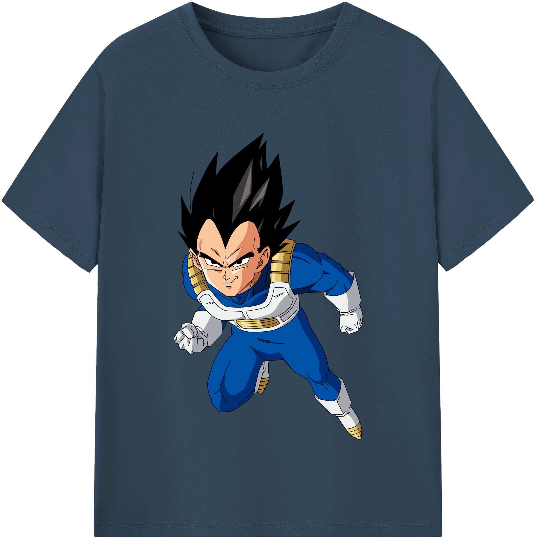 （画像用） ドラゴンボール ベジータ四世（Bejīta Yonsei）DRAGON BALL Vegeta IV 綿100％半袖Tシャツ（フロントプリント）