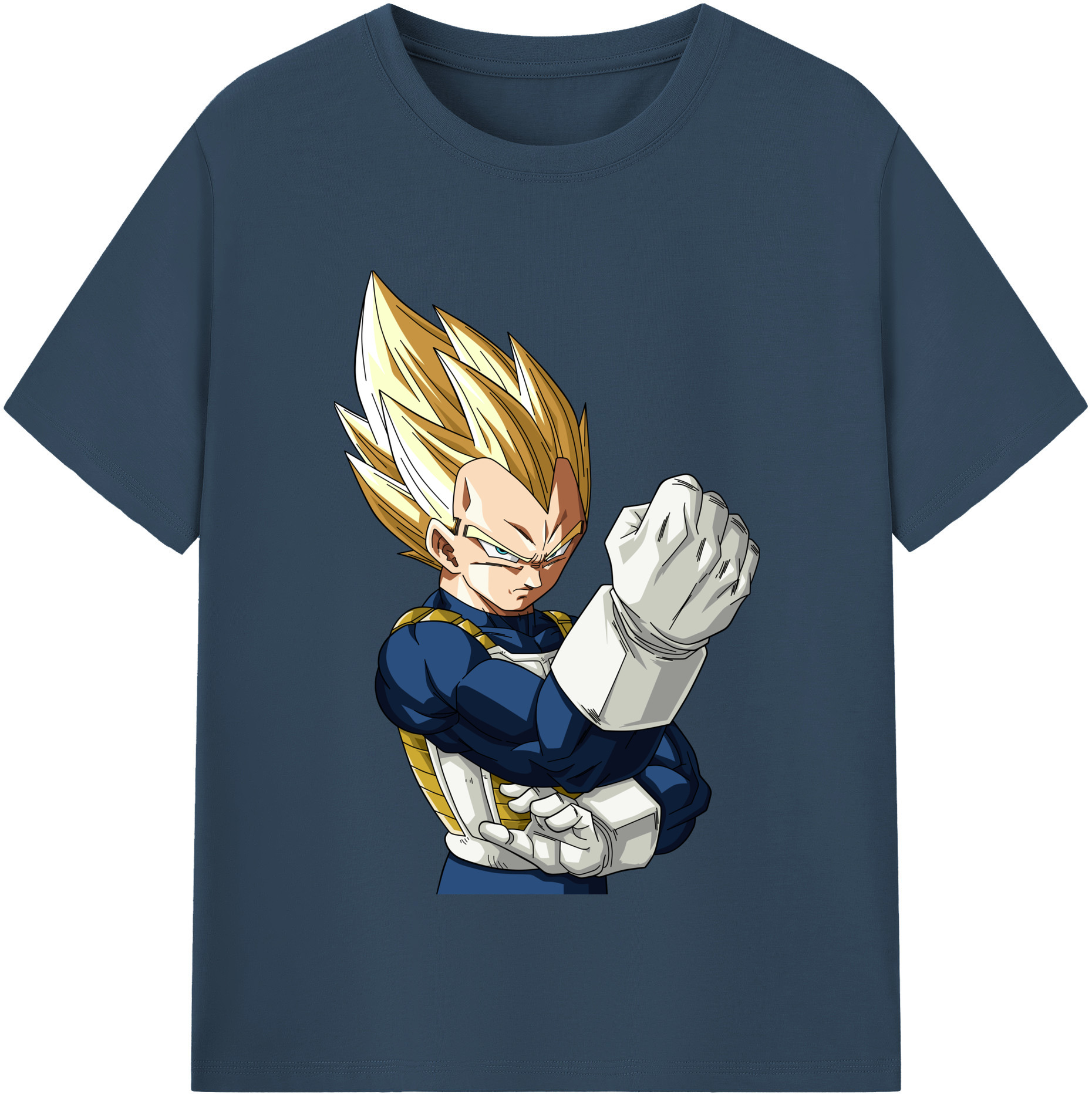 （画像用） ドラゴンボール ベジータ四世（Bejīta Yonsei）DRAGON BALL Vegeta IV 綿100％半袖Tシャツ（フロントプリント）