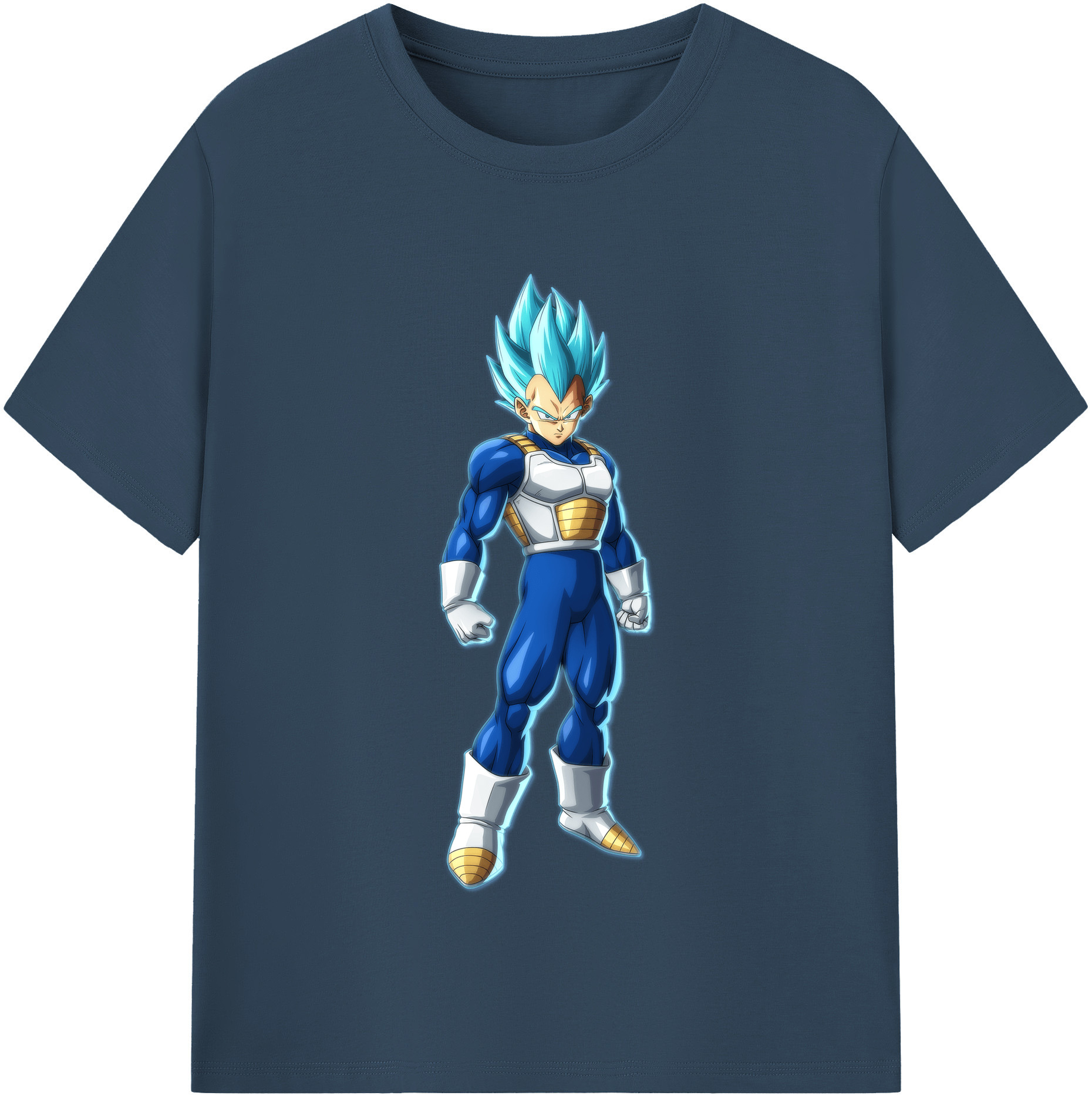 （画像用） ドラゴンボール ベジータ四世（Bejīta Yonsei）DRAGON BALL Vegeta IV 綿100％半袖Tシャツ（フロントプリント）