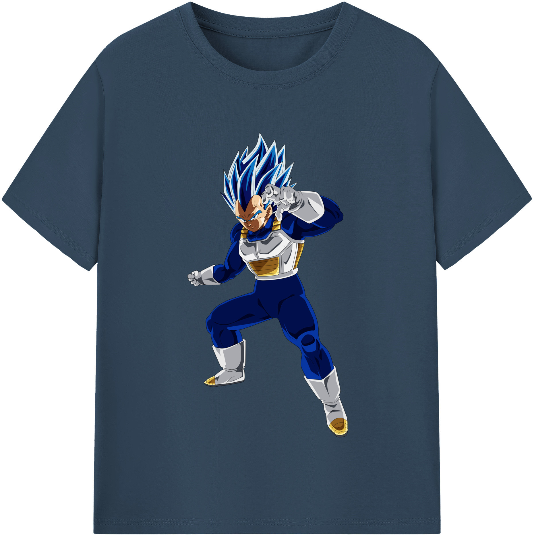 （画像用） ドラゴンボール ベジータ四世（Bejīta Yonsei）DRAGON BALL Vegeta IV 綿100％半袖Tシャツ（フロントプリント）