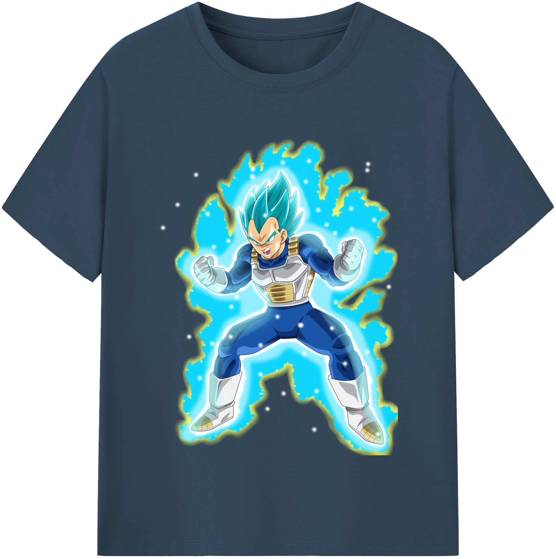 （画像用） ドラゴンボール ベジータ四世（Bejīta Yonsei）DRAGON BALL Vegeta IV 綿100％半袖Tシャツ（フロントプリント）