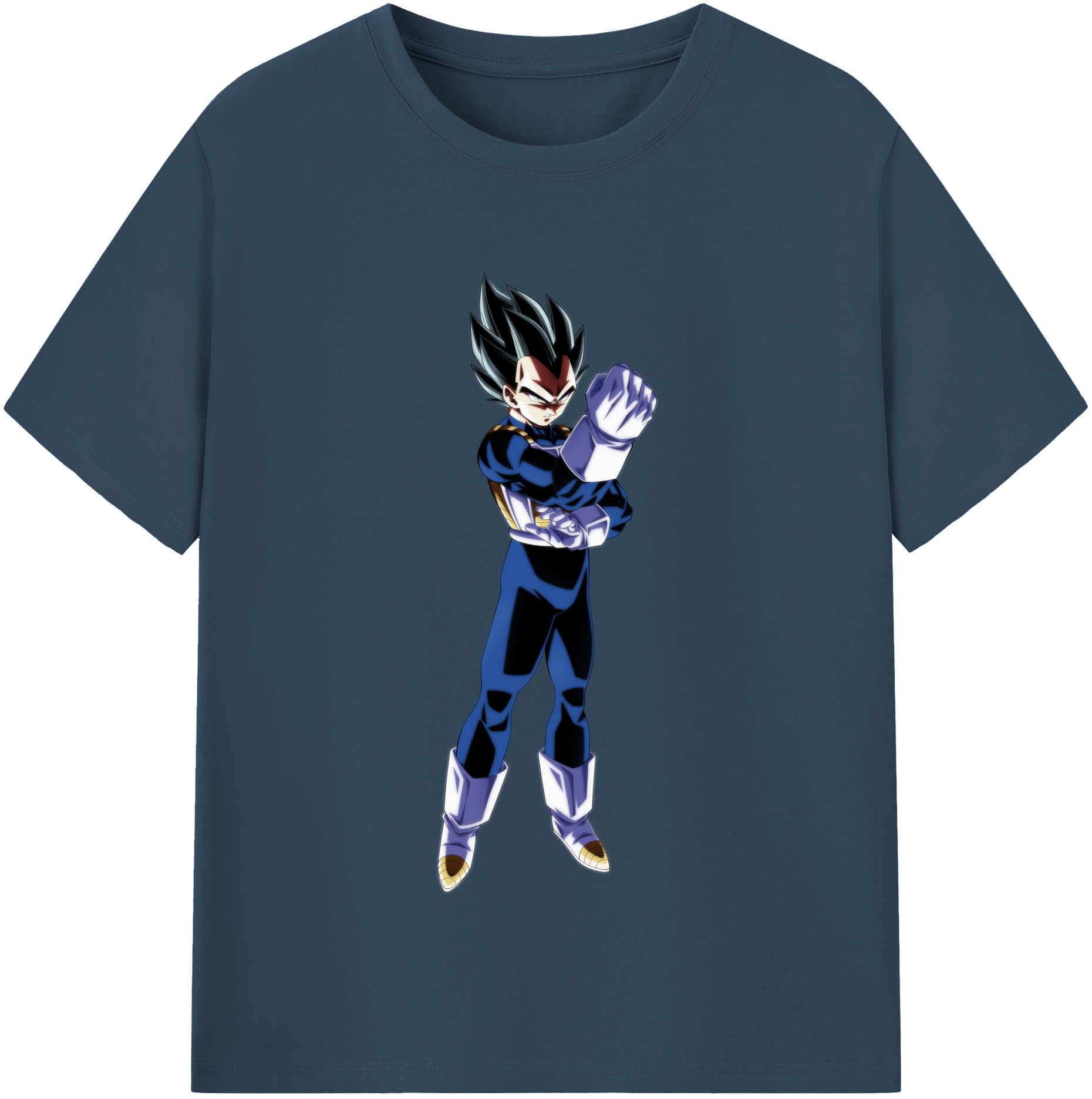 （画像用） ドラゴンボール ベジータ四世（Bejīta Yonsei）DRAGON BALL Vegeta IV 綿100％半袖Tシャツ（フロントプリント）
